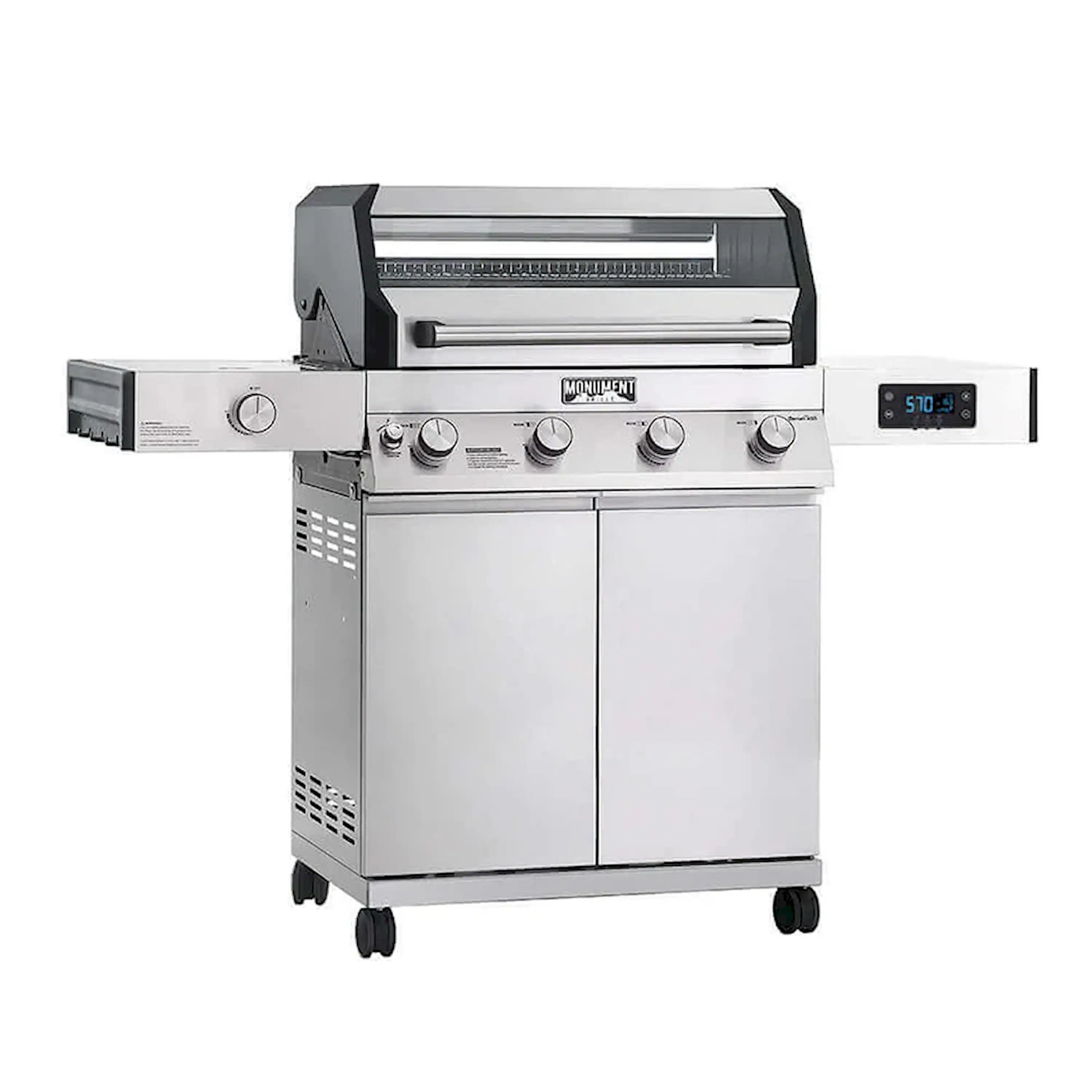 Monument Denali Smart Tech Propane Gas Grill in Stainless Steel (D405) - Image 2