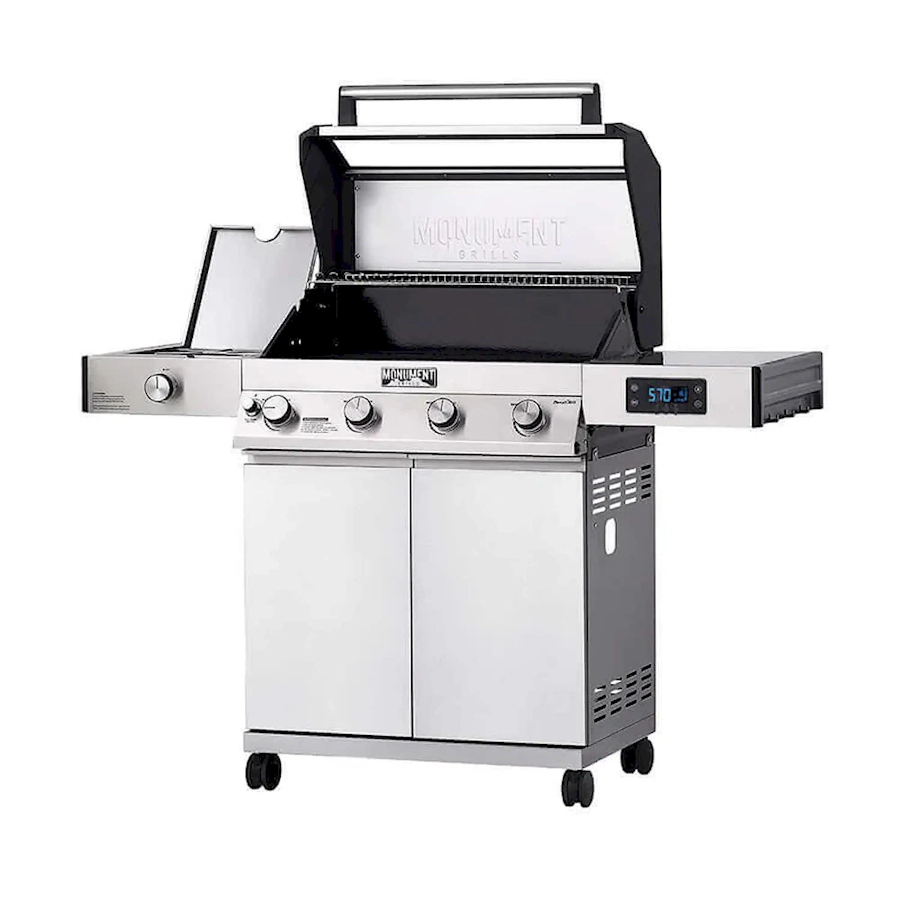 Monument Denali Smart Tech Propane Gas Grill in Stainless Steel (D405) - Image 3