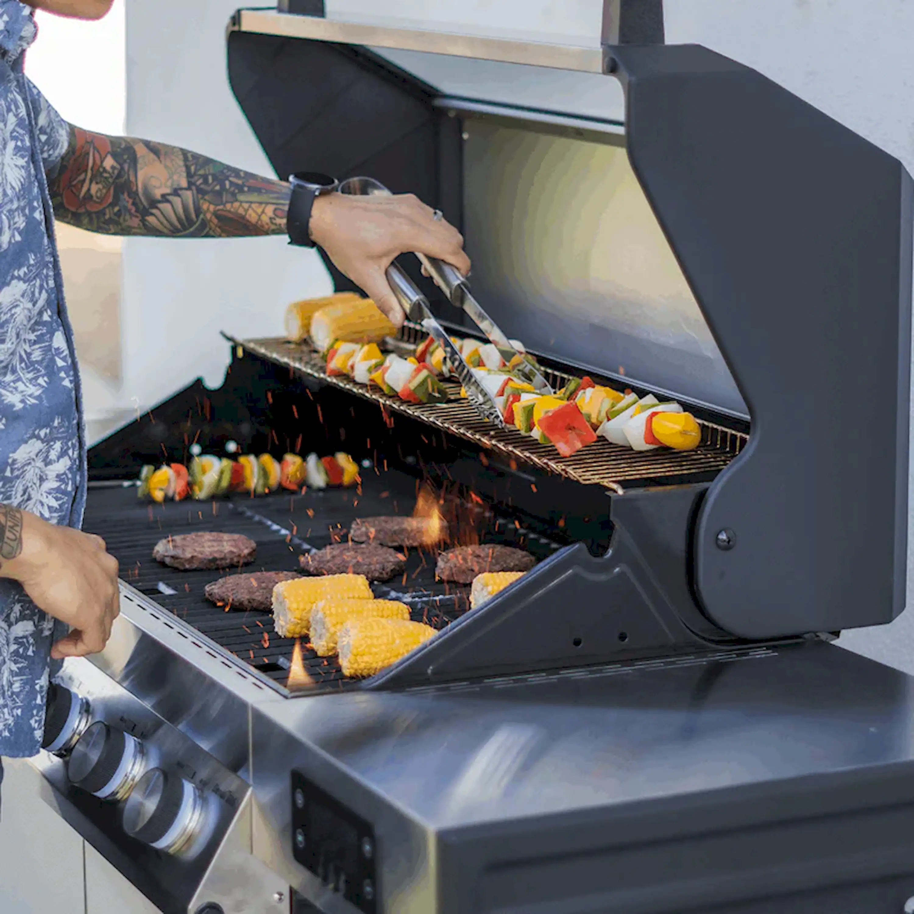 Monument Denali Smart Tech Propane Gas Grill in Stainless Steel (D405) - Image 4