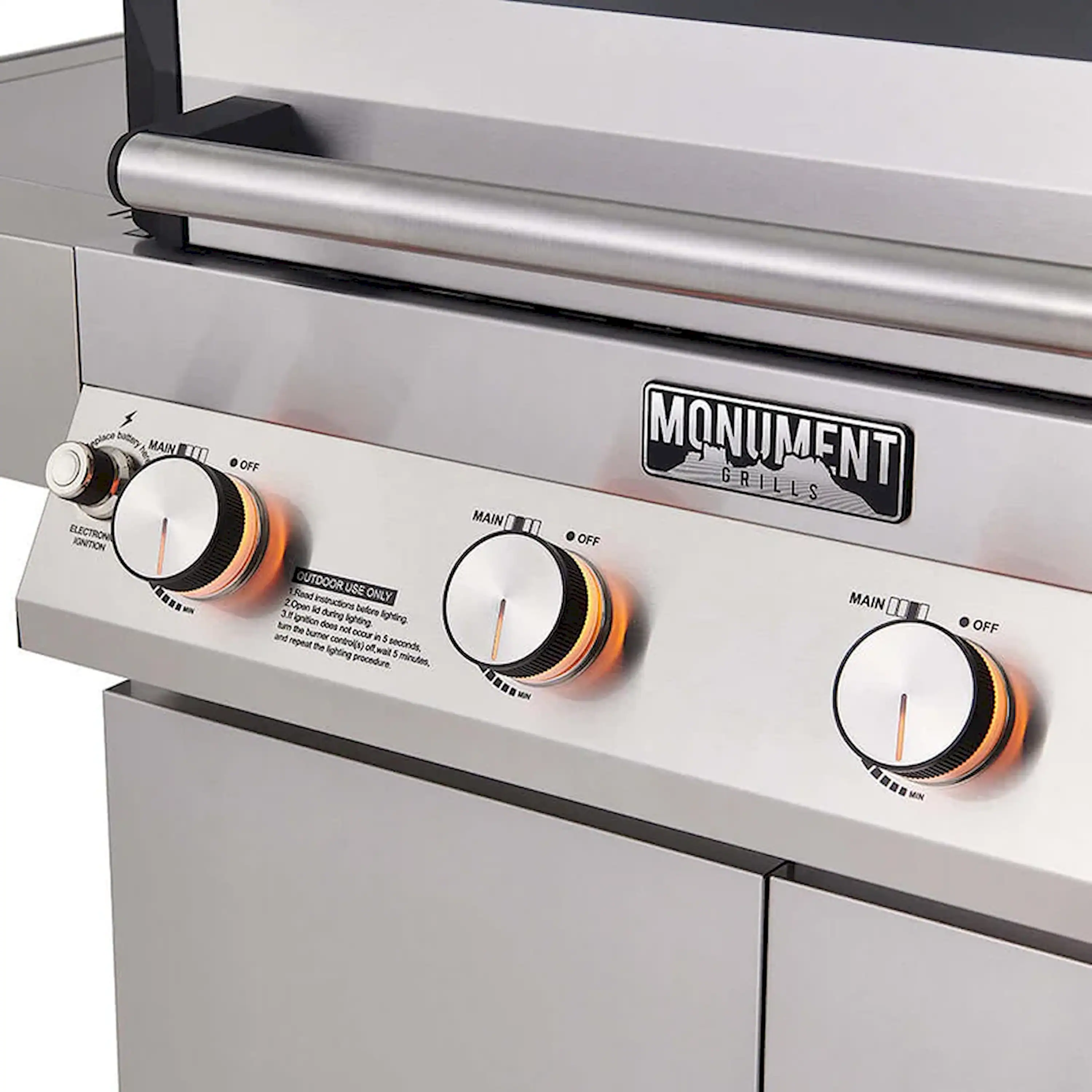 Monument Denali Smart Tech Propane Gas Grill in Stainless Steel (D405) - Image 6