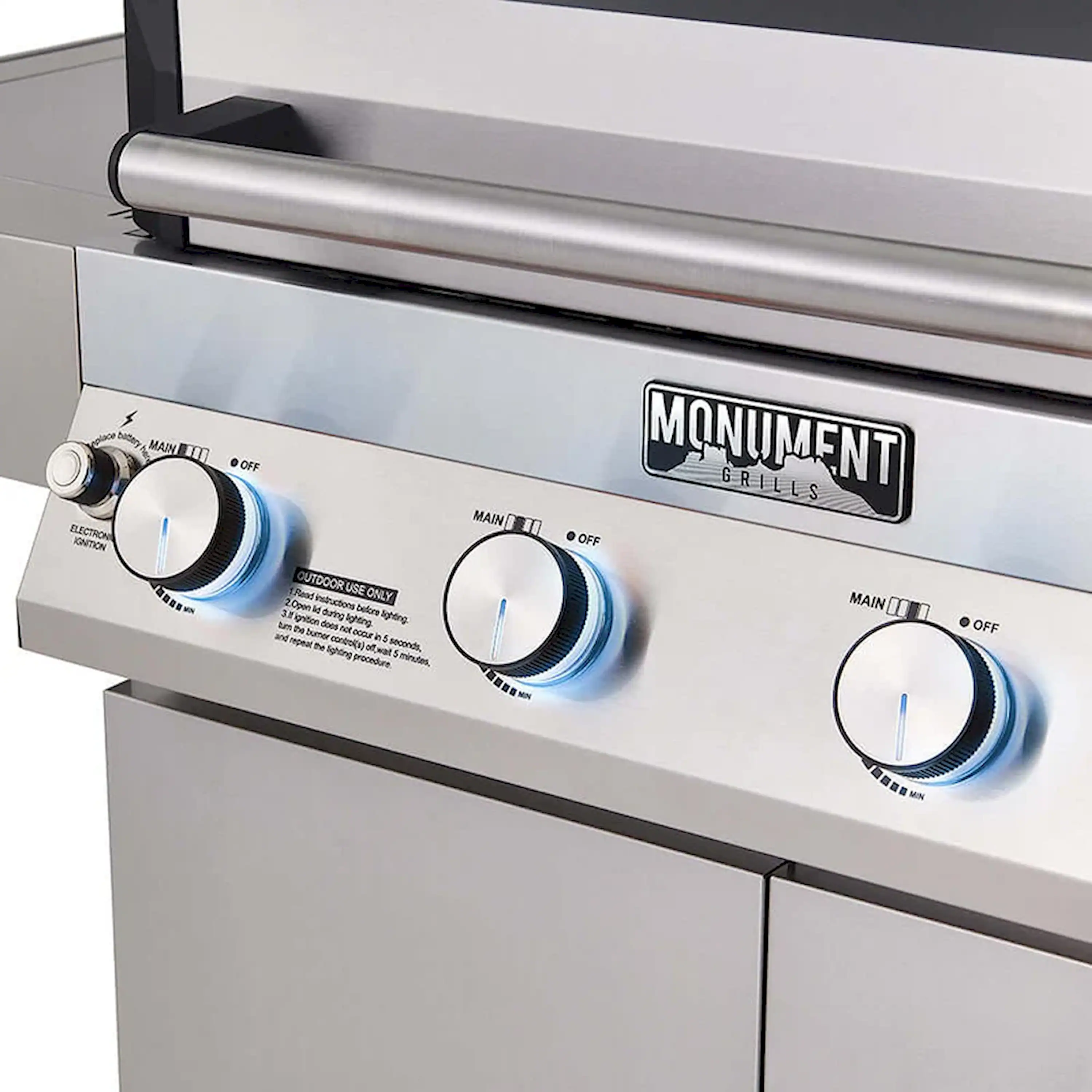Monument Denali Smart Tech Propane Gas Grill in Stainless Steel (D405) - Image 7