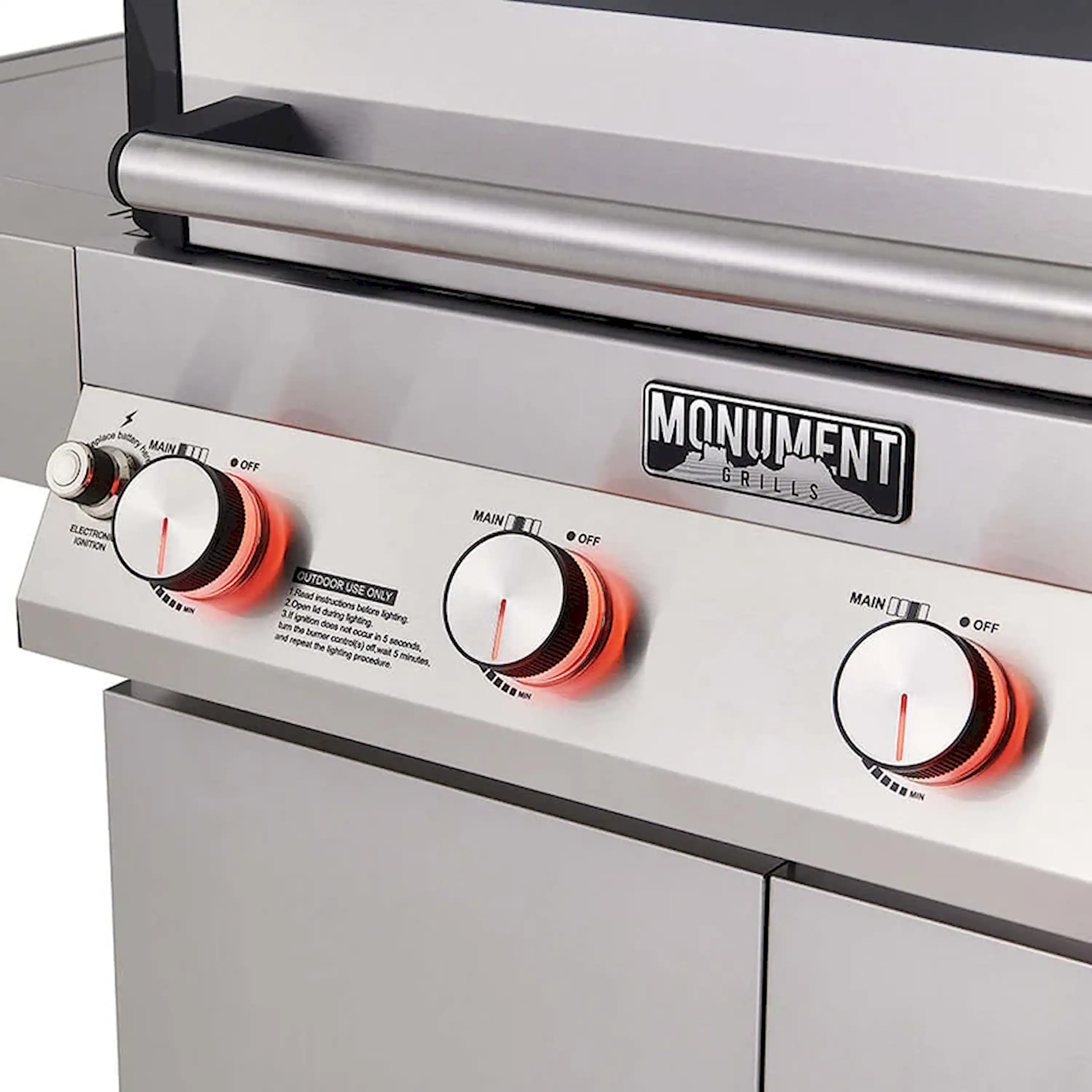 Monument Denali Smart Tech Propane Gas Grill in Stainless Steel (D405) - Image 8