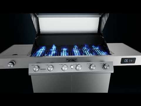 Monument Denali Smart Gas Grill in Stainless Steel with 6 Burners (D605) - Image 15