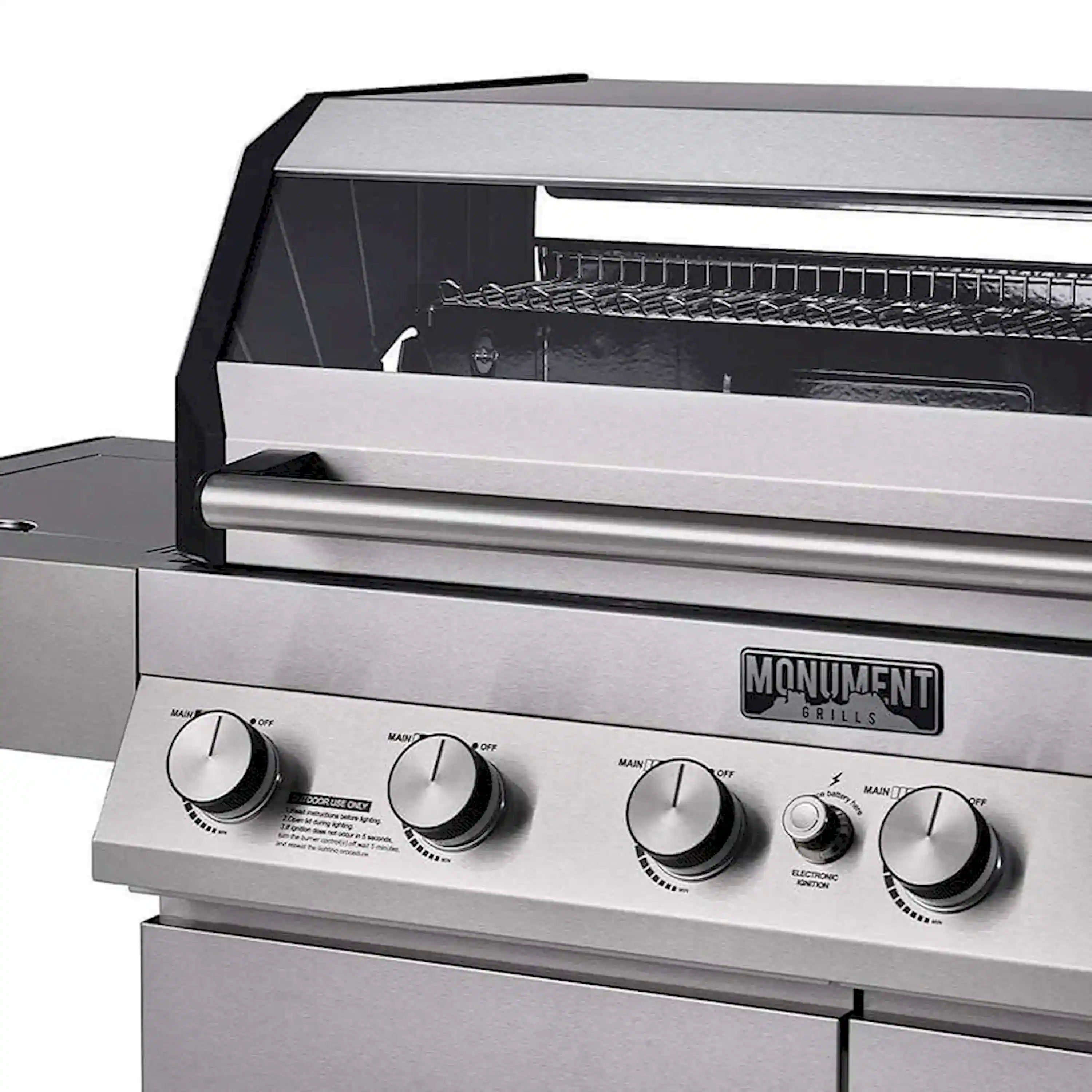 Monument Denali Smart Gas Grill in Stainless Steel with 6 Burners (D605) - Image 16