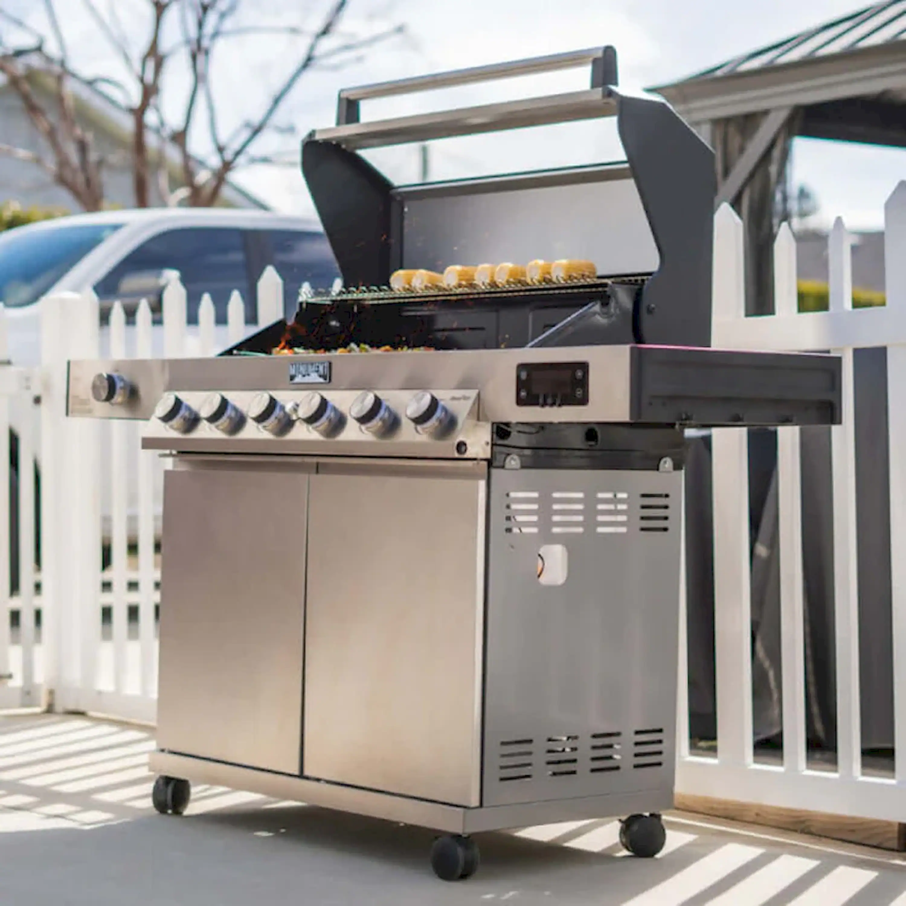 Monument Denali Smart Gas Grill in Stainless Steel with 6 Burners (D605) - Image 2