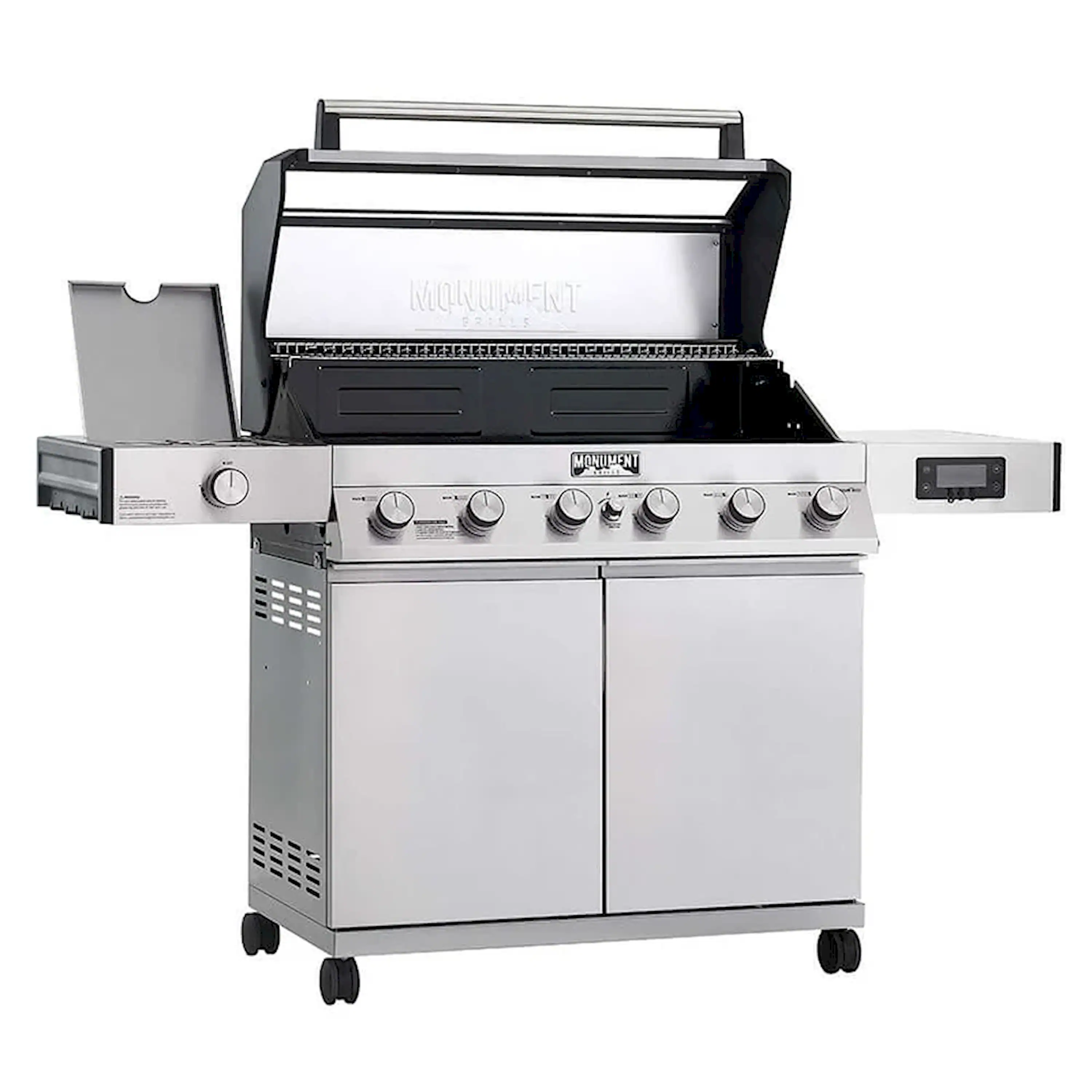 Monument Denali Smart Gas Grill in Stainless Steel with 6 Burners (D605) - Image 3