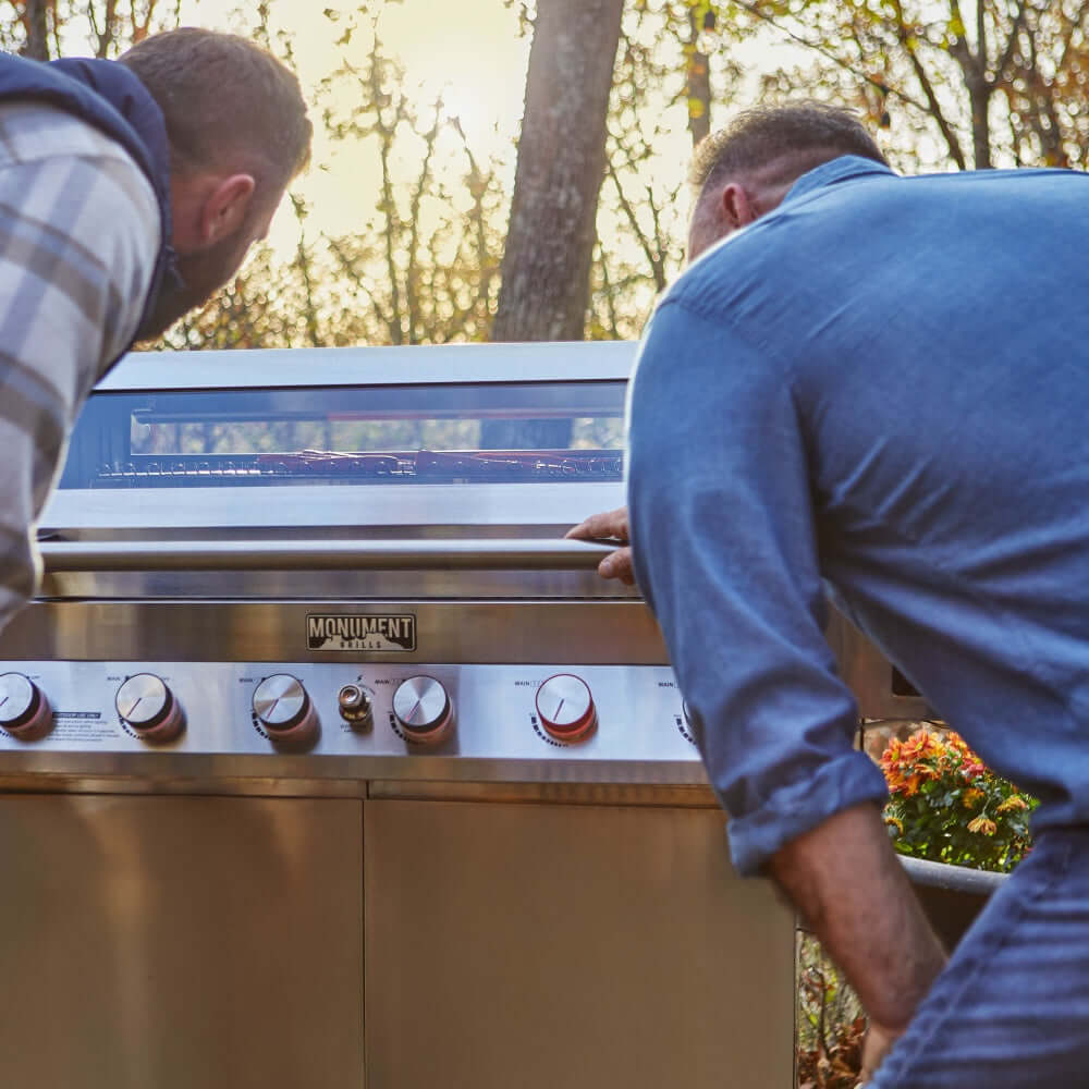 Monument Denali Smart Tech Propane Gas Grill in Stainless Steel with 6 Burners & Grill Cover (D605P) - Image 14