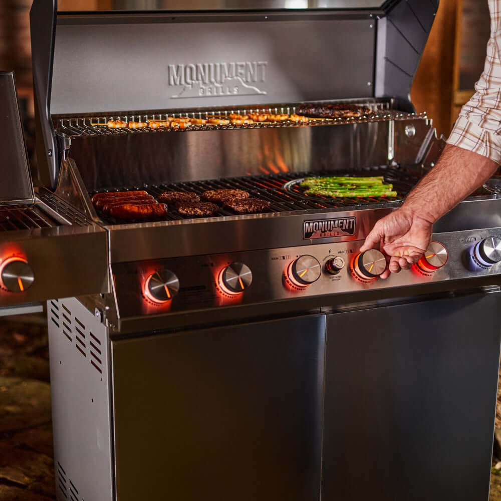 Monument Denali Smart Tech Propane Gas Grill in Stainless Steel with 6 Burners & Grill Cover (D605P) - Image 26