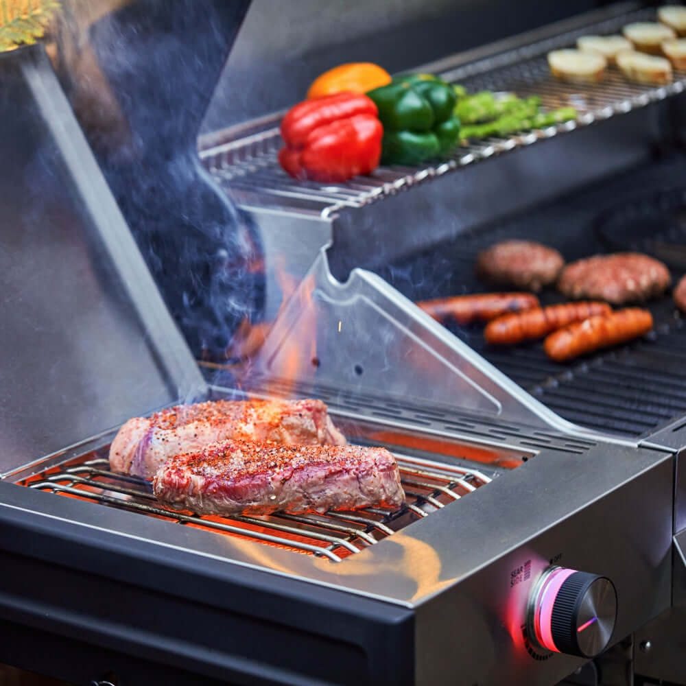 Monument Denali Smart Tech Propane Gas Grill in Stainless Steel with 6 Burners & Grill Cover (D605P) - Image 27