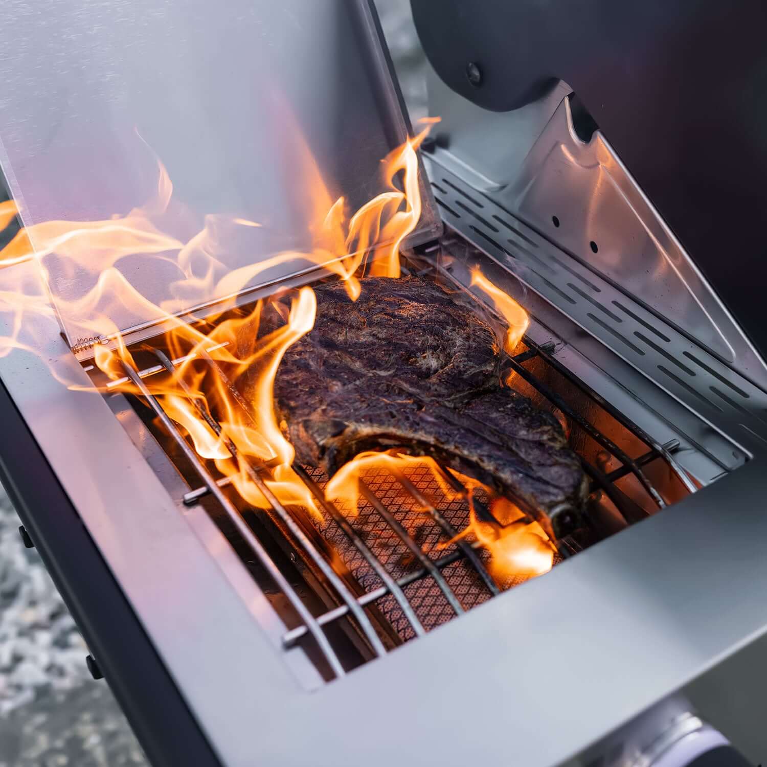 Monument Denali Smart Tech Propane Gas Grill in Stainless Steel with 6 Burners & Grill Cover (D605P) - Image 29