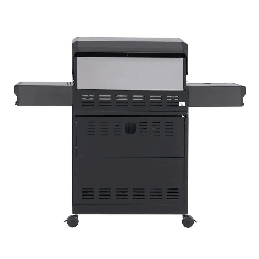 Monument Eminence Fortified Propane Gas Grill in Black Powder Coated with 4 Burners (E425) - Image 11