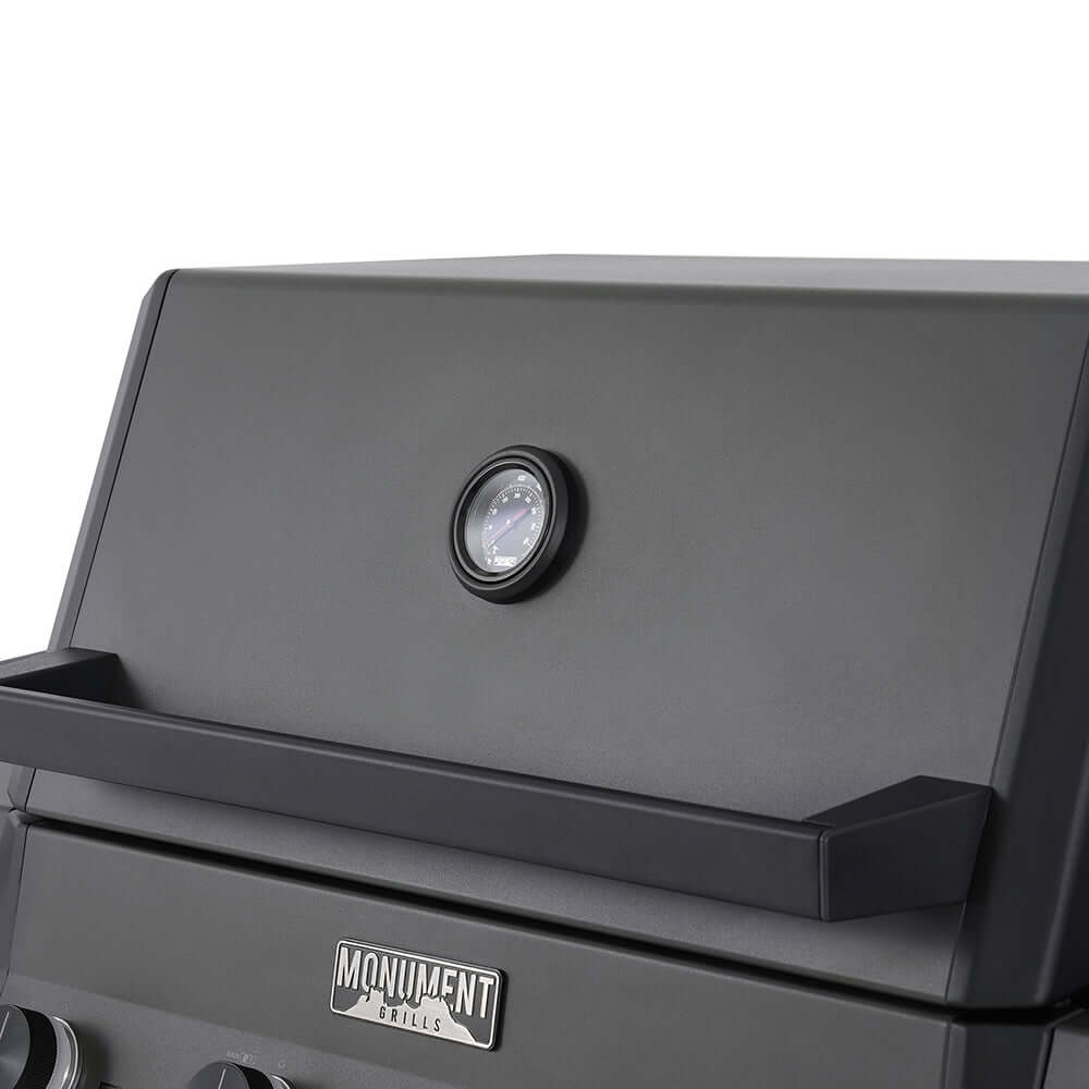 Monument Eminence Fortified Propane Gas Grill in Black Powder Coated with 4 Burners (E425) - Image 3