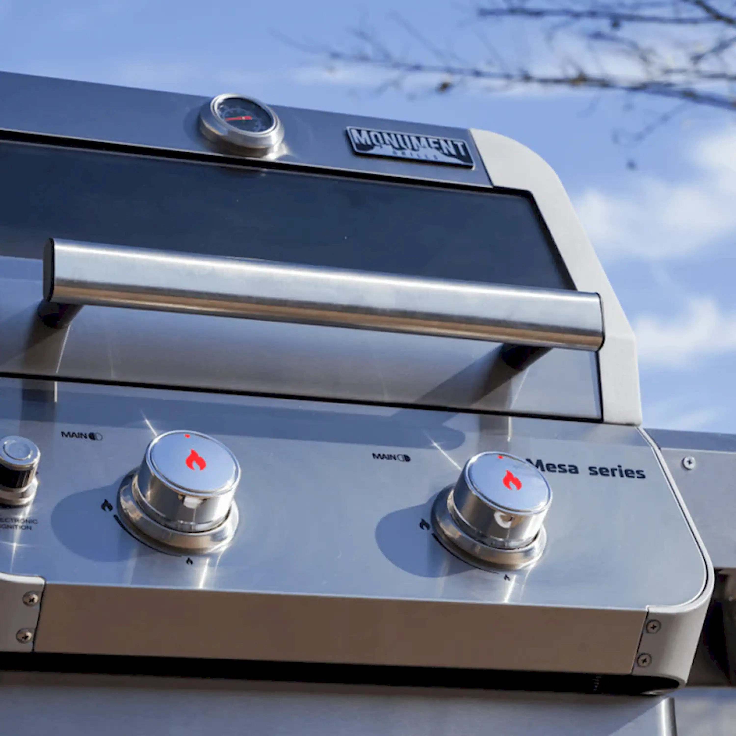 Monument Mesa Propane Gas Grill in Stainless Steel with 2 Burner Stainless Steel (M200S) - Image 9