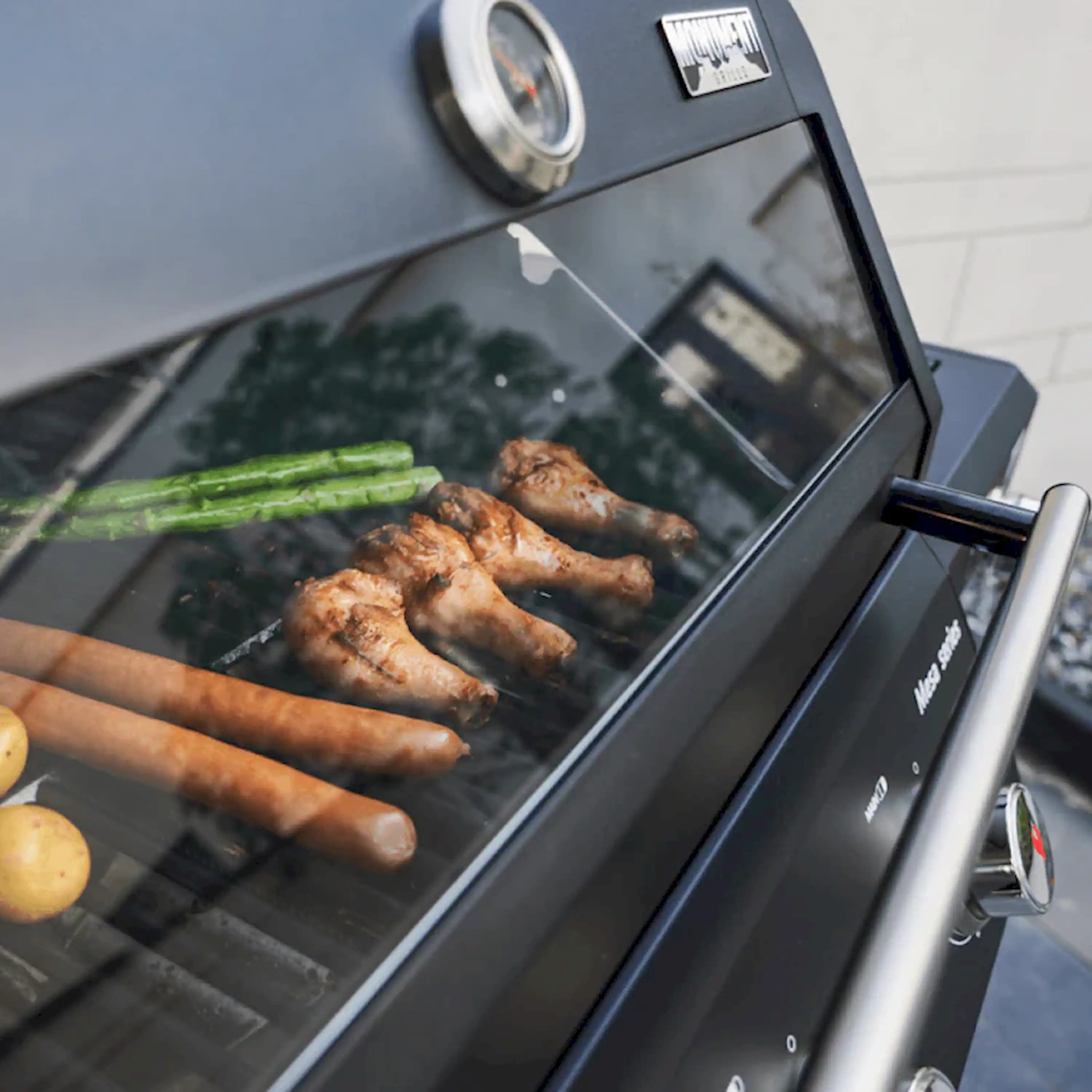 Monument Mesa Propane Gas Grill in Black with 3 Burners (M325) - Image 9