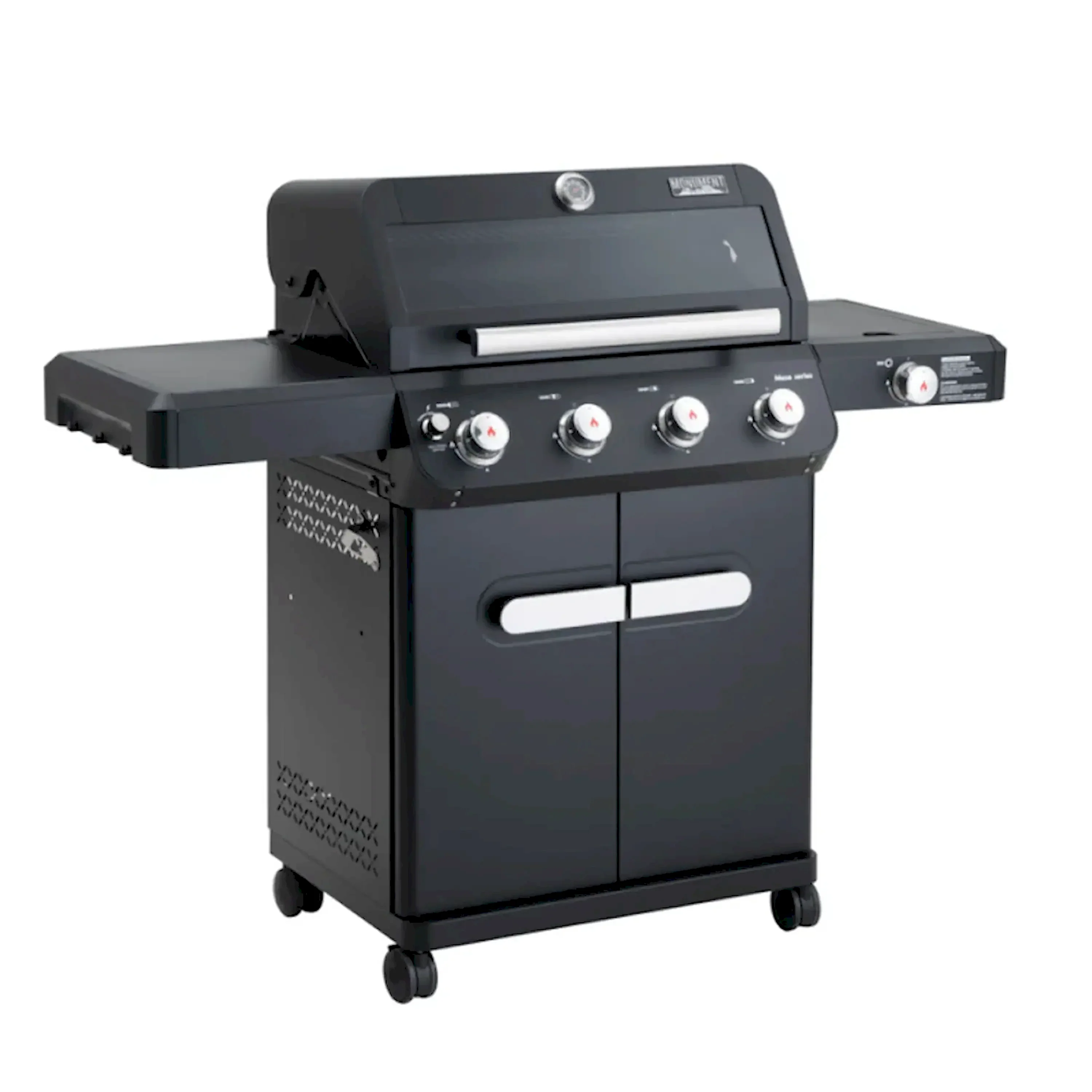 Monument Mesa 4 Burner Black Powder Coated Propane Gas Grill (M425) - Image 3