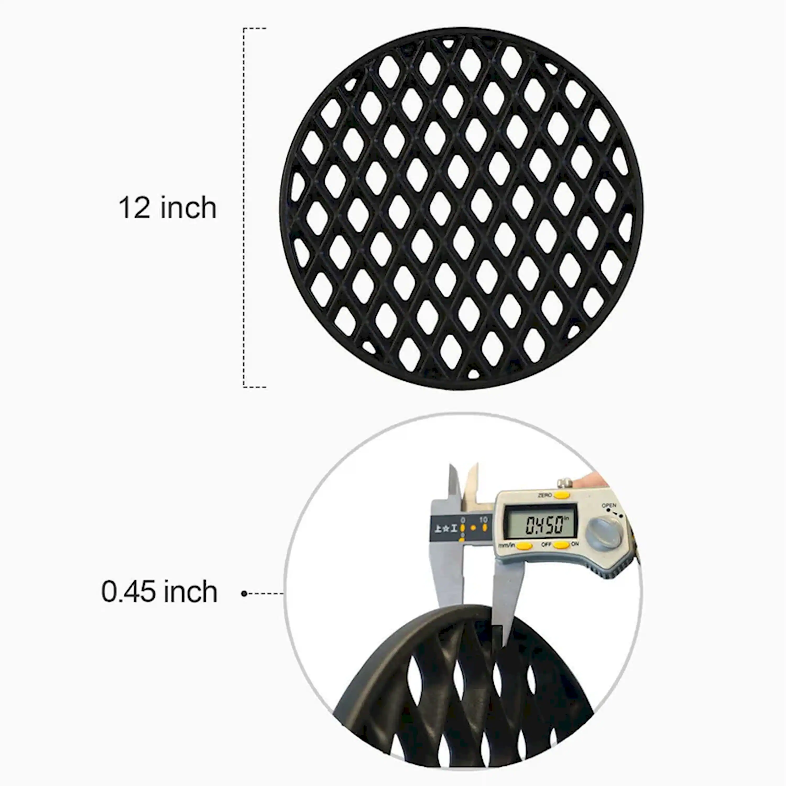 Monument Cast Iron Round Diamond Grid (A201) - Image 7