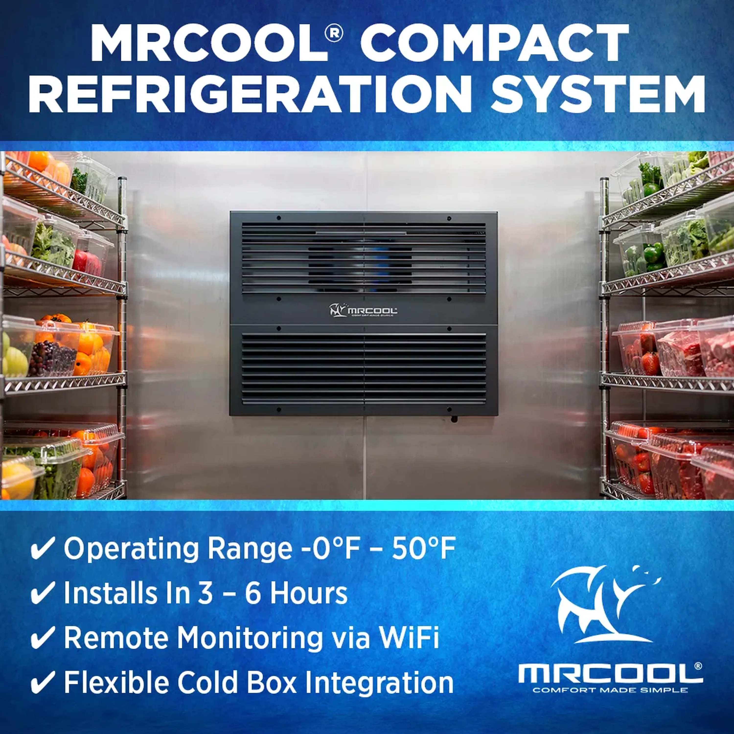 MRCOOL 12K BTU, 1 Ton, 1.5 l-HP, R-32 Compact Refrigeration System (MMFDW12D) - Image 8
