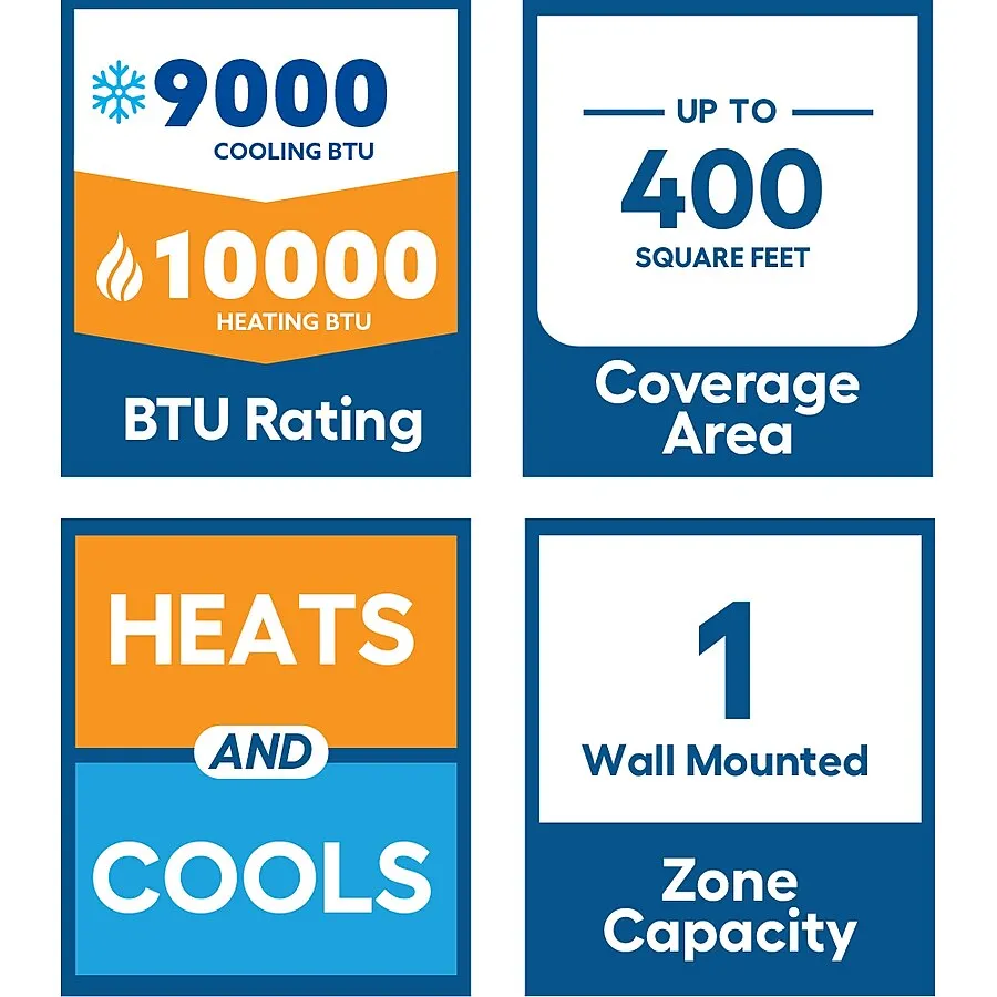 MRCOOL DIY® 5th Gen E Star 9,000 BTU Single Zone Mini Split Complete System with 25 Ft. Line Set, 115V (DIY-09-HP-WM-115D25-O) - Image 3