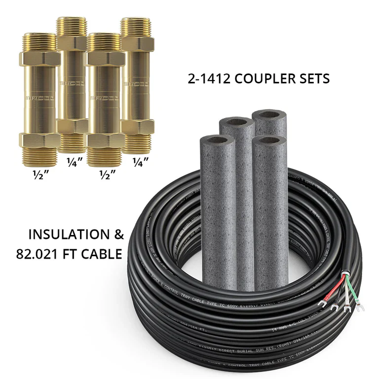 MRCOOL 25 Ft. Pre-Charged Quick Connect Line Set, 3/8" x 5/8", for DIY 5th Gen EasyPro 24K Mini Split System (DIY25-3858C-O) - Image 4