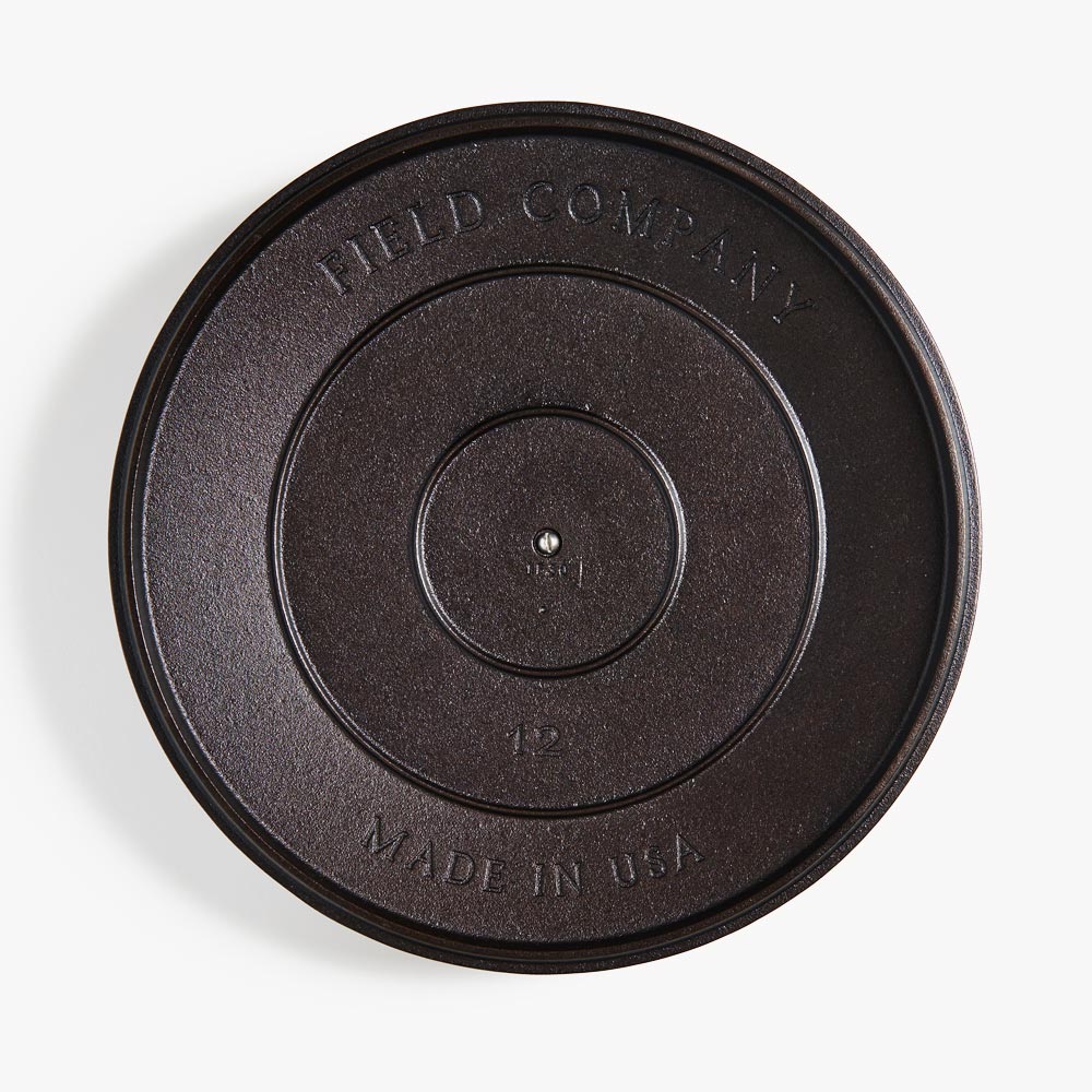 Field Company No.12, 13 ⅜-Inches Cast Iron Skillet Lid - Image 3