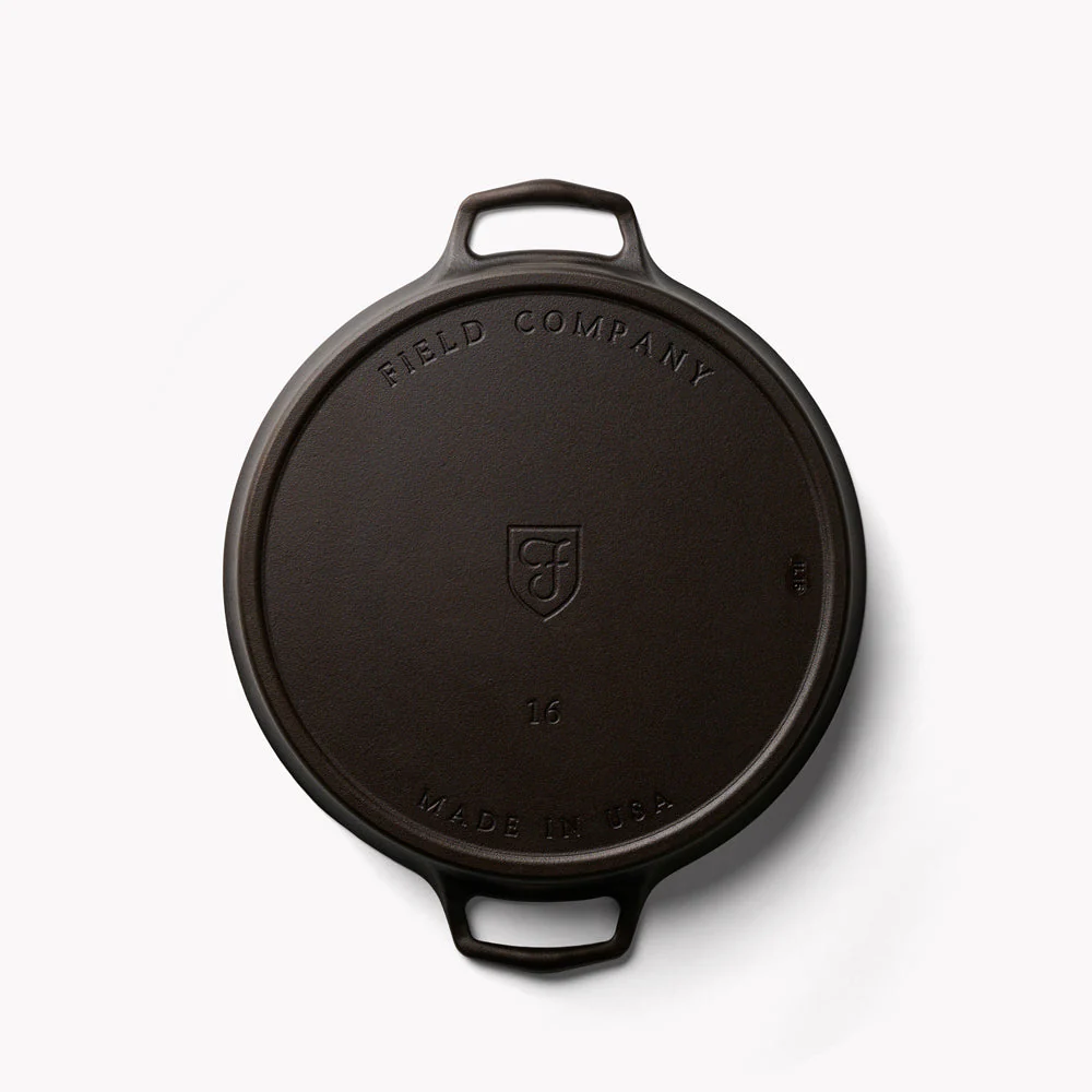 Field Company No.16, 16 ¾”-Inches Double-Handled Cast Iron Skillet - Image 6