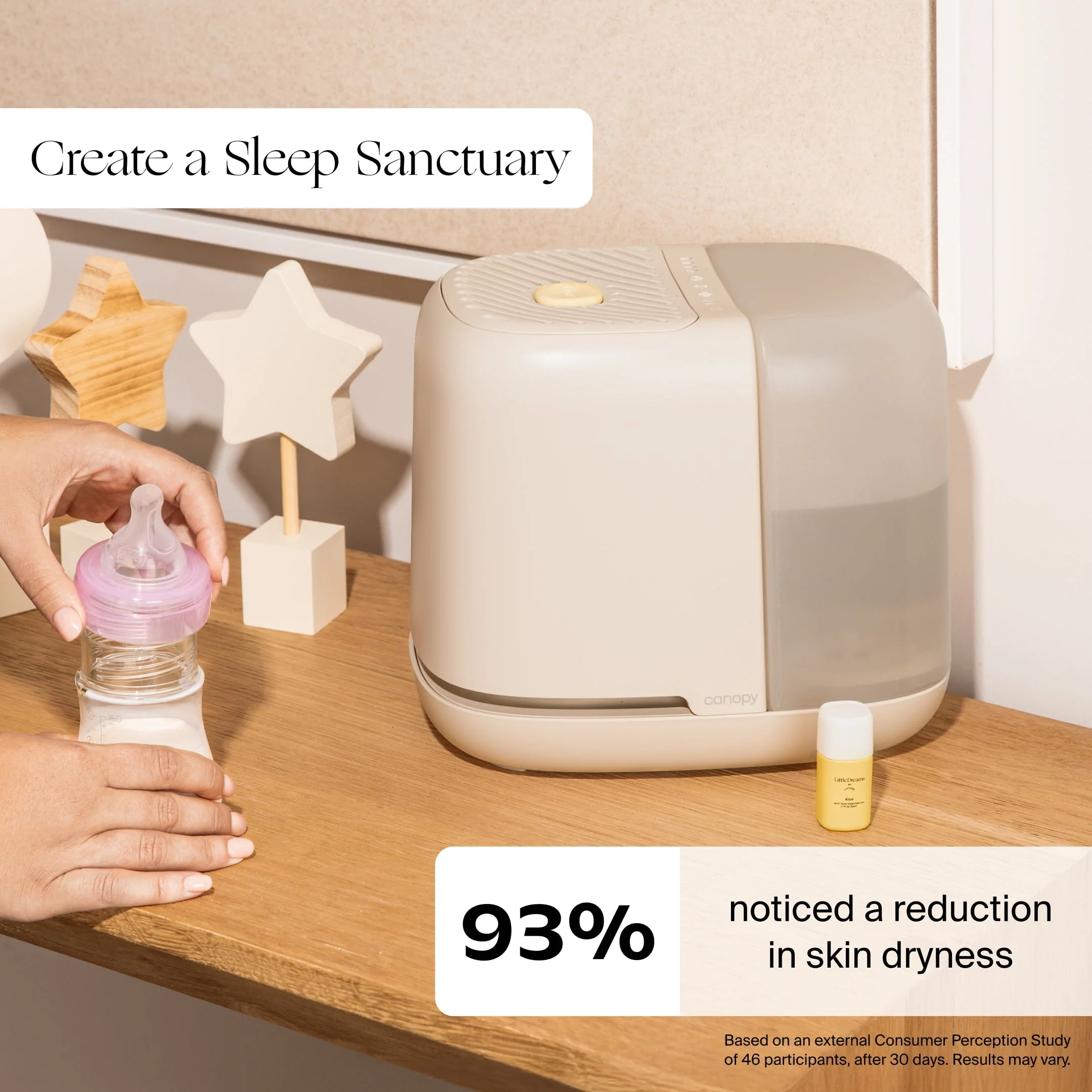 Canopy Nursery Humidifier 2.0 - 36 HR Run Time, 2.5L Capacity Tank - Sleep Lights, White Noise, Clean Aroma Diffusion - Promote Deep Sleep & Happy Skin - Humidifier, Filter & Aroma Kit - Image 12