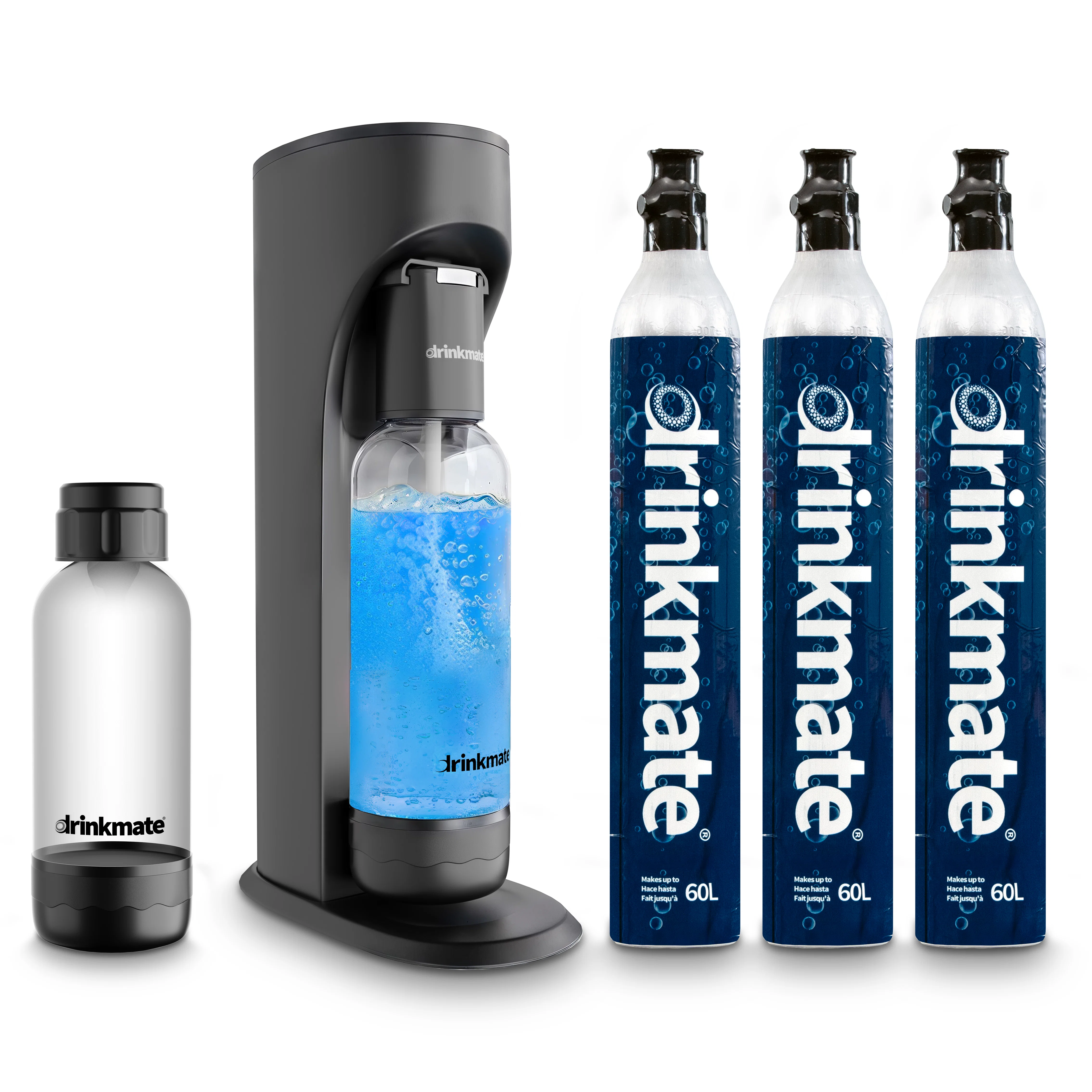 Drinkmate OmniFizz Sparkling Water and Soda Maker 3 Cylinder and extra 0.5L Bottle Ultimate Bundle - Image 6