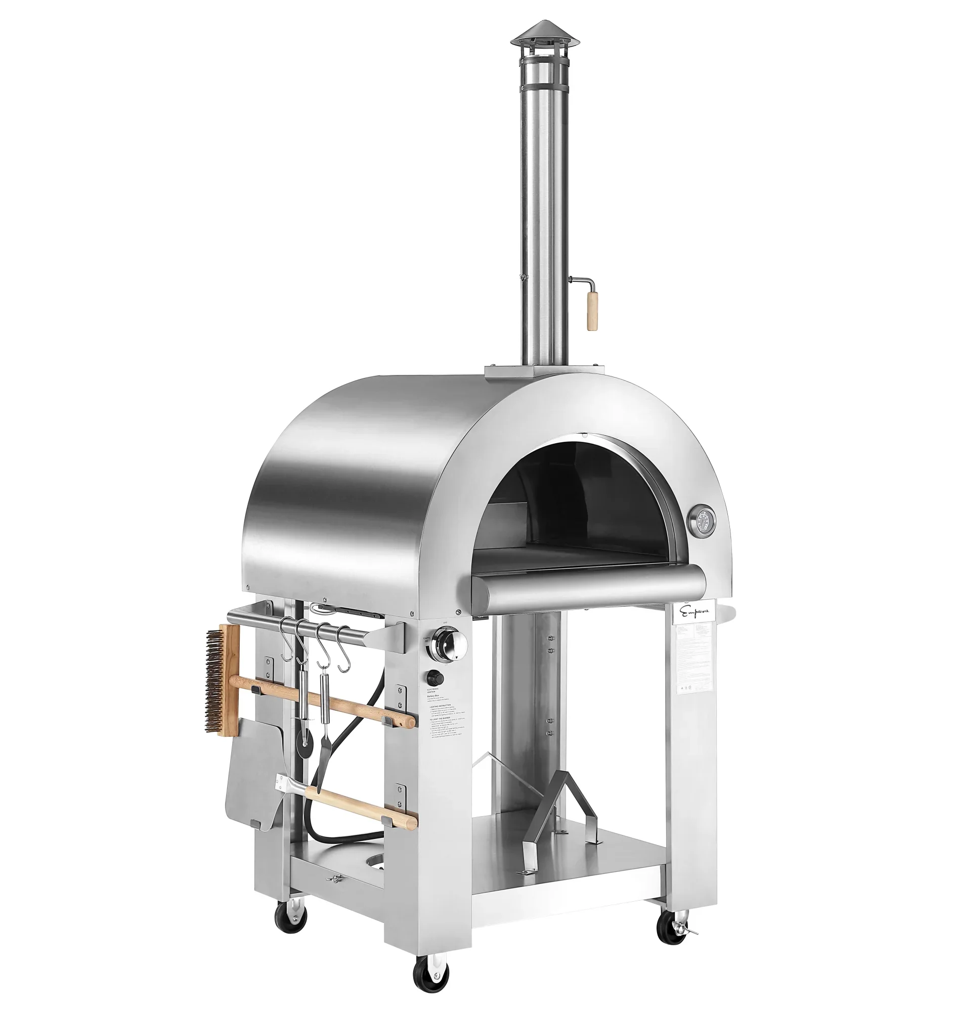 Empava Outdoor Wood Fired Pizza Oven in Stainless Steel (EMPV-PG01) - Image 3