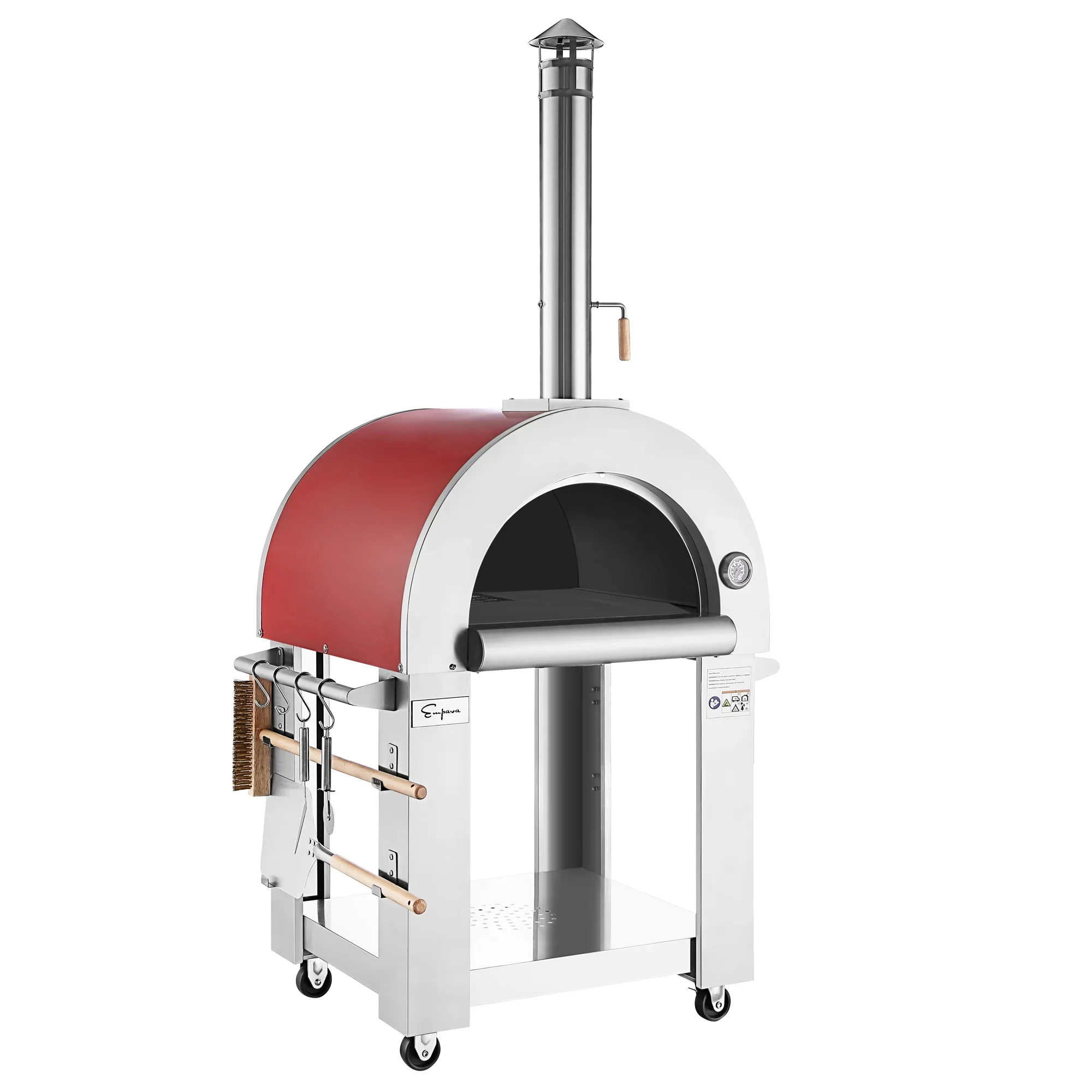 Empava Outdoor Wood Fired Pizza Oven in Red (EMPV-PG06) - Image 6