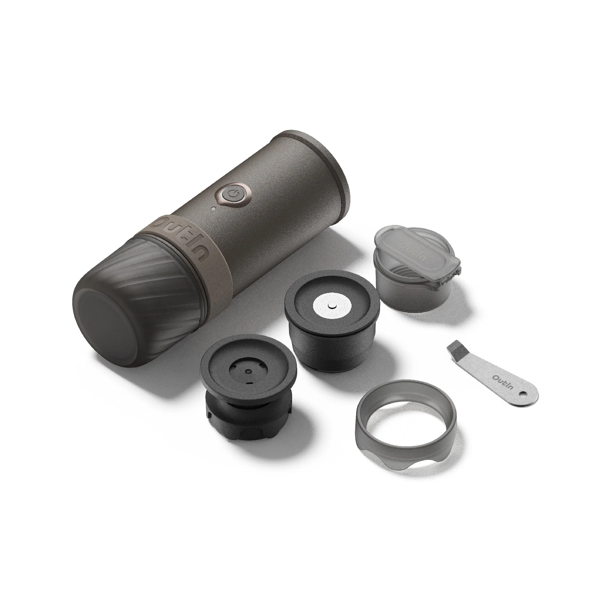 OutIn Mino Portable Electric Espresso Machine, Mini Camping Coffee Maker for Travel, Pocket Sized Coffee Machine Self-Heating, Ground Coffee & NS Capsule Adapter For Adventure - Image 5