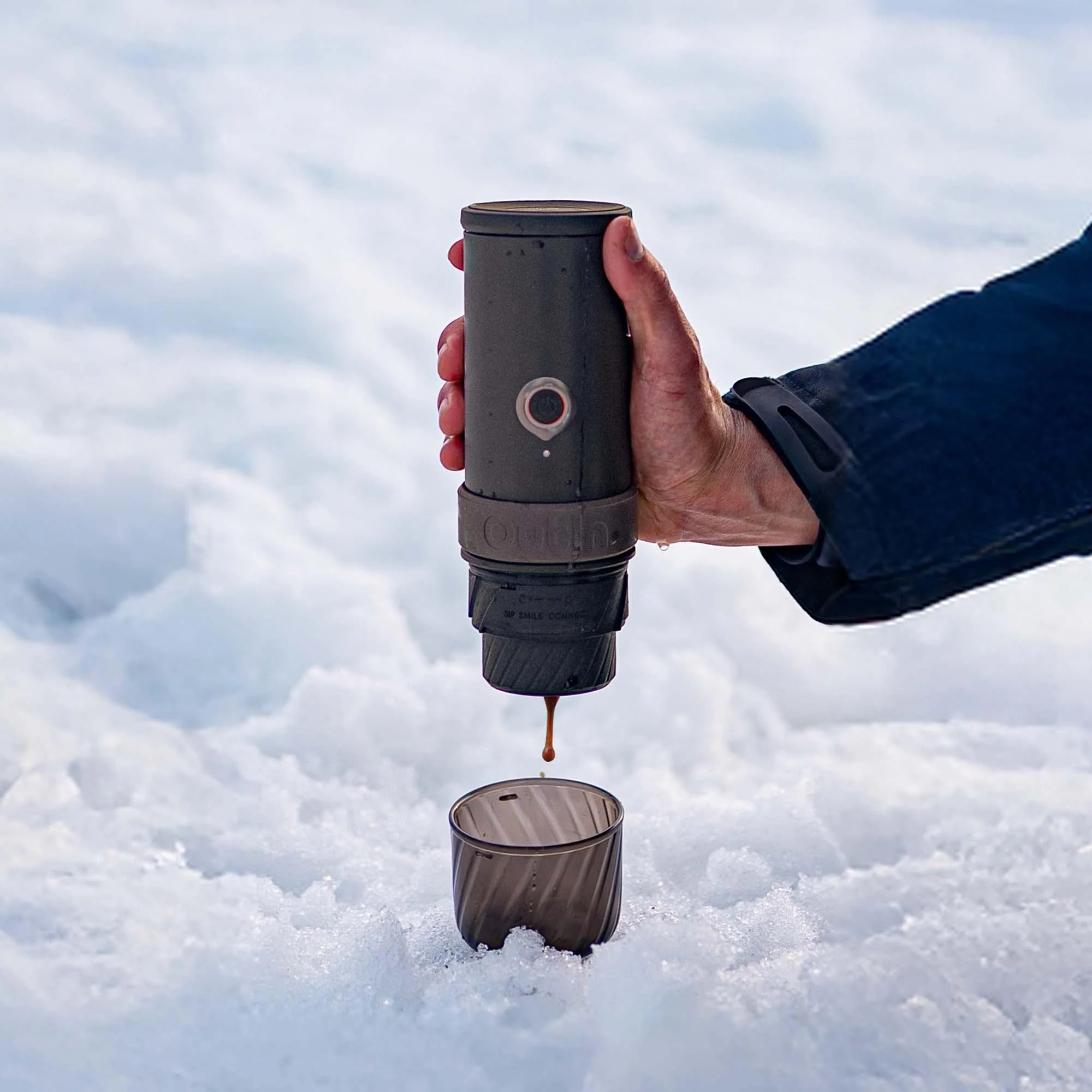 OutIn Mino Portable Electric Espresso Machine, Mini Camping Coffee Maker for Travel, Pocket Sized Coffee Machine Self-Heating, Ground Coffee & NS Capsule Adapter For Adventure - Image 7