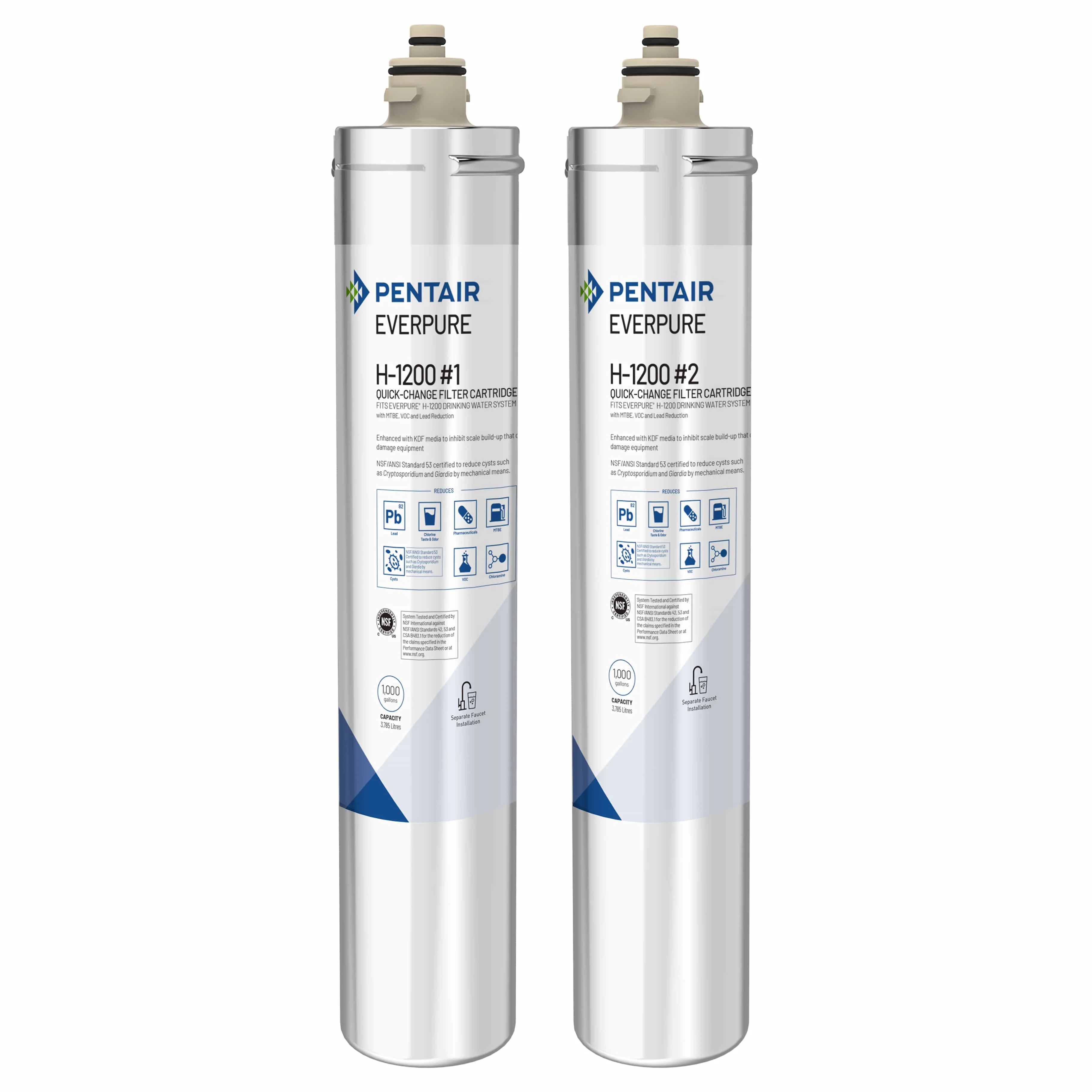 Pentair Everpure H-1200 Quick-Change Filter Cartridge Set, 3Pk (EV928203) - Image 2