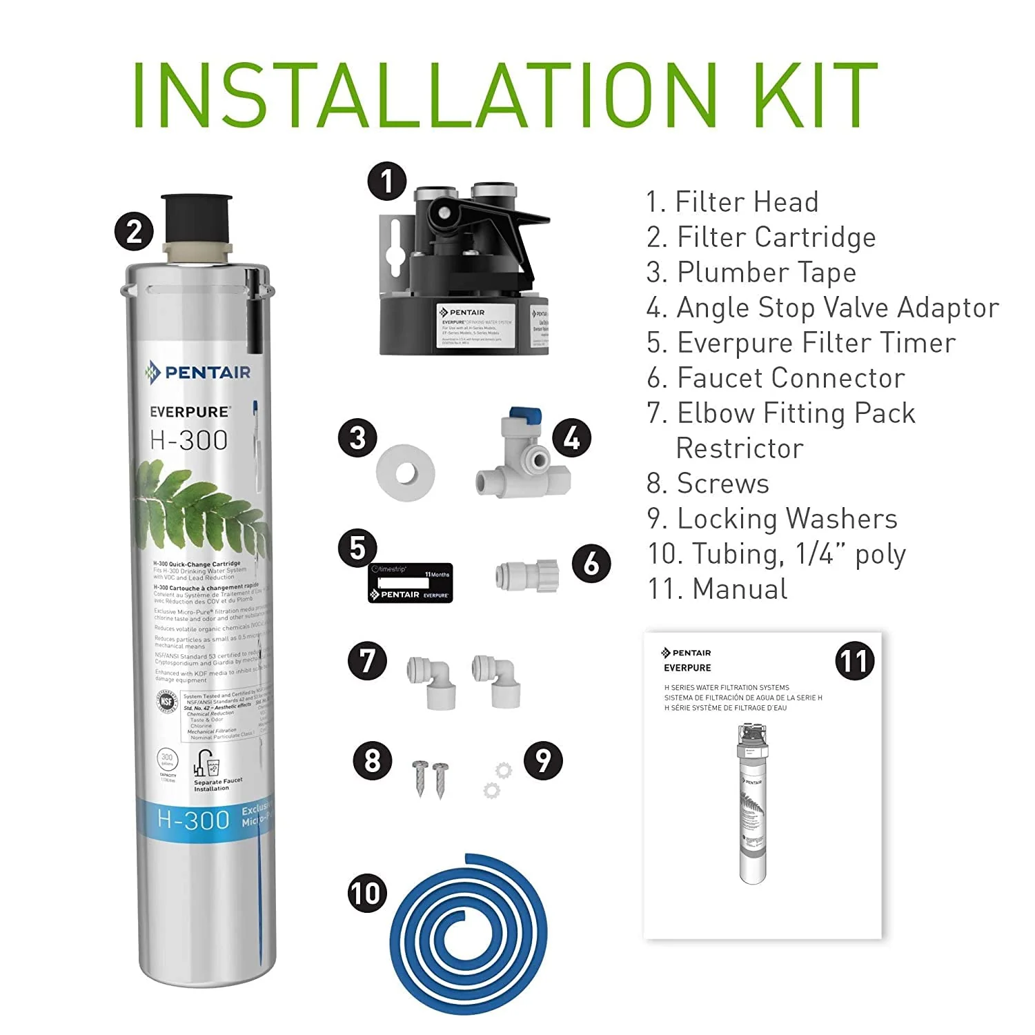 Pentair Everpure H-300 Drinking Water System, 6Pk (EV927070) - Image 4
