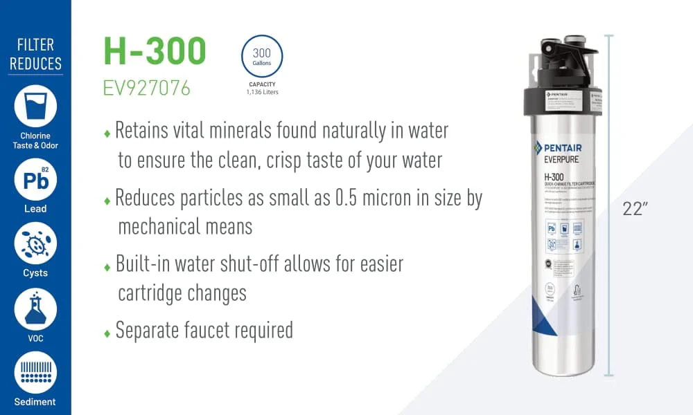 Pentair Everpure H-300 Drinking Water System, 6Pk (EV927070) - Image 6