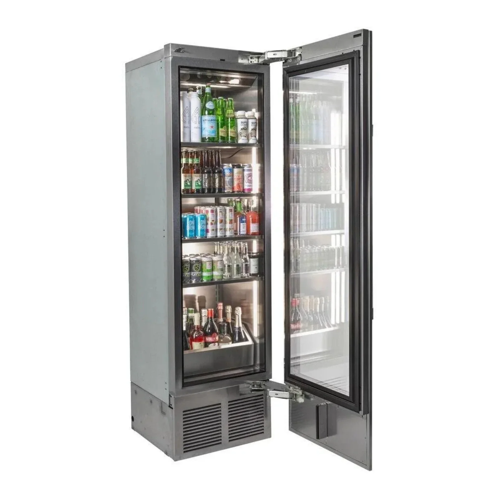 Perlick C-Series 24 Inch Single-Zone Beverage Center with 316 Can Capacity in Panel Ready with Right Hinge (CR24B-2-4RL) - Image 3