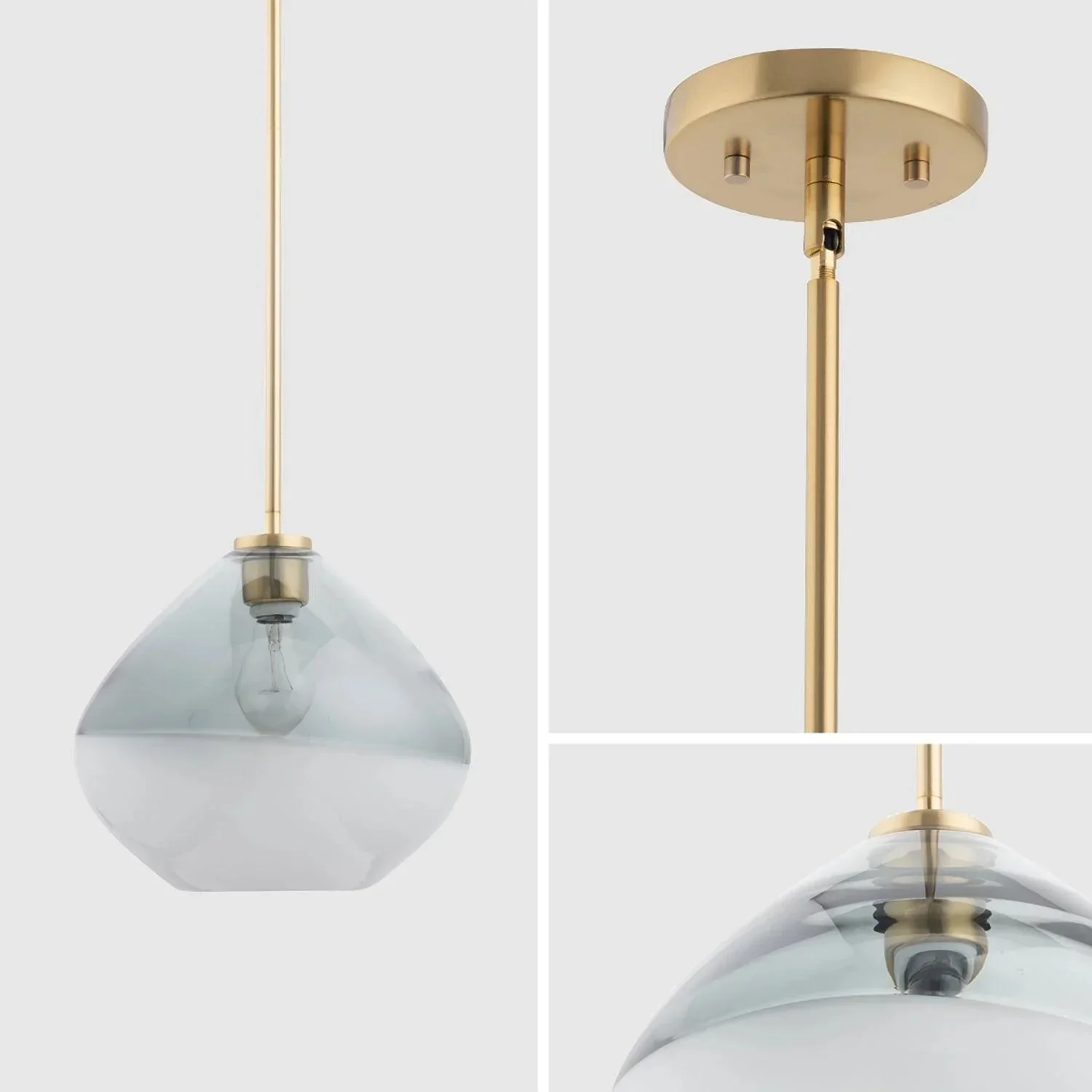 Parrot Uncle Pheobe 1-light Modern Handblown Glass Island Pendant Light (PH101G) - Image 4