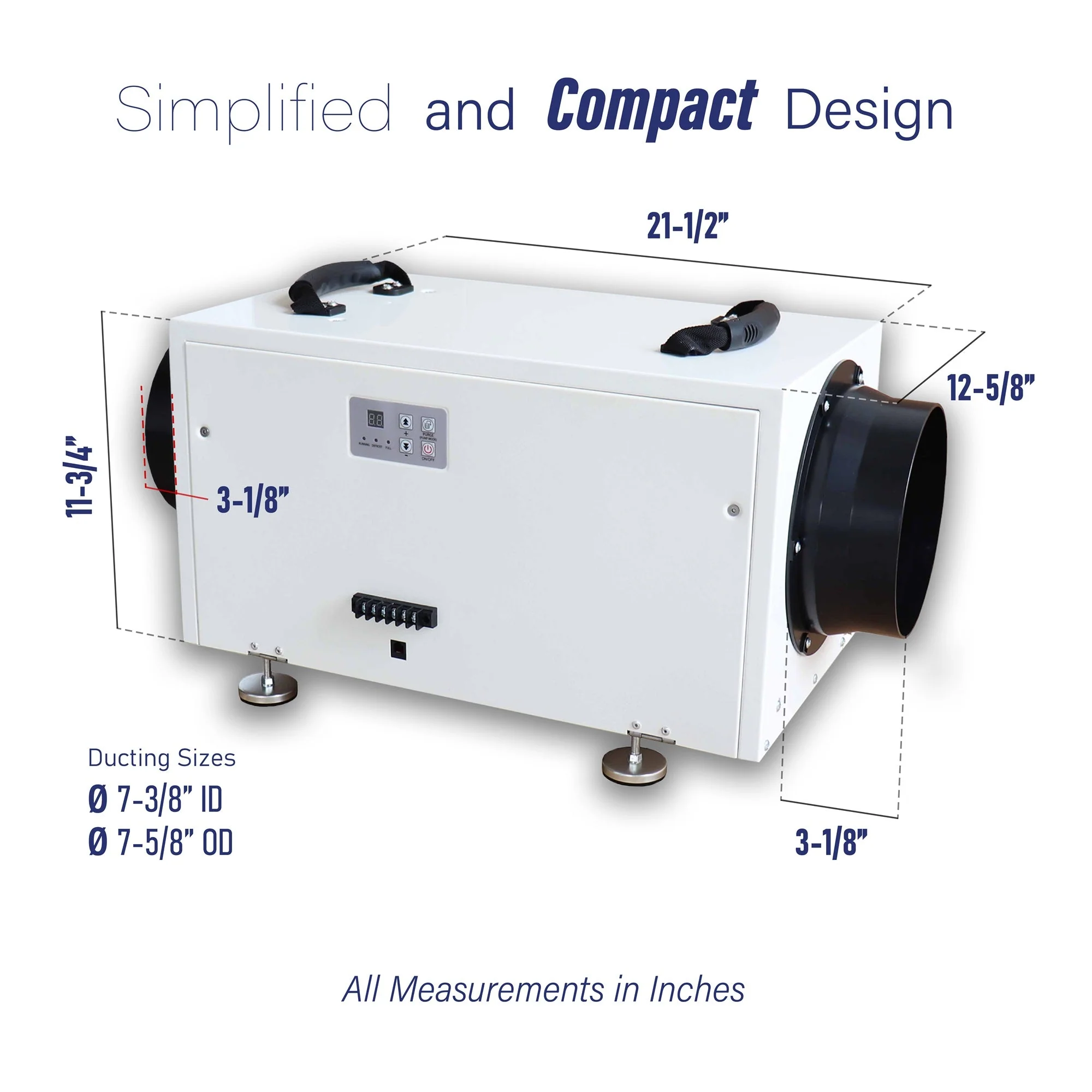 Pioneer Whole-House Commercial Grade Ductable High Performance Dehumidifier, 70-Pint Per Day, 115V (QHD070AUDH26WH) - Image 4
