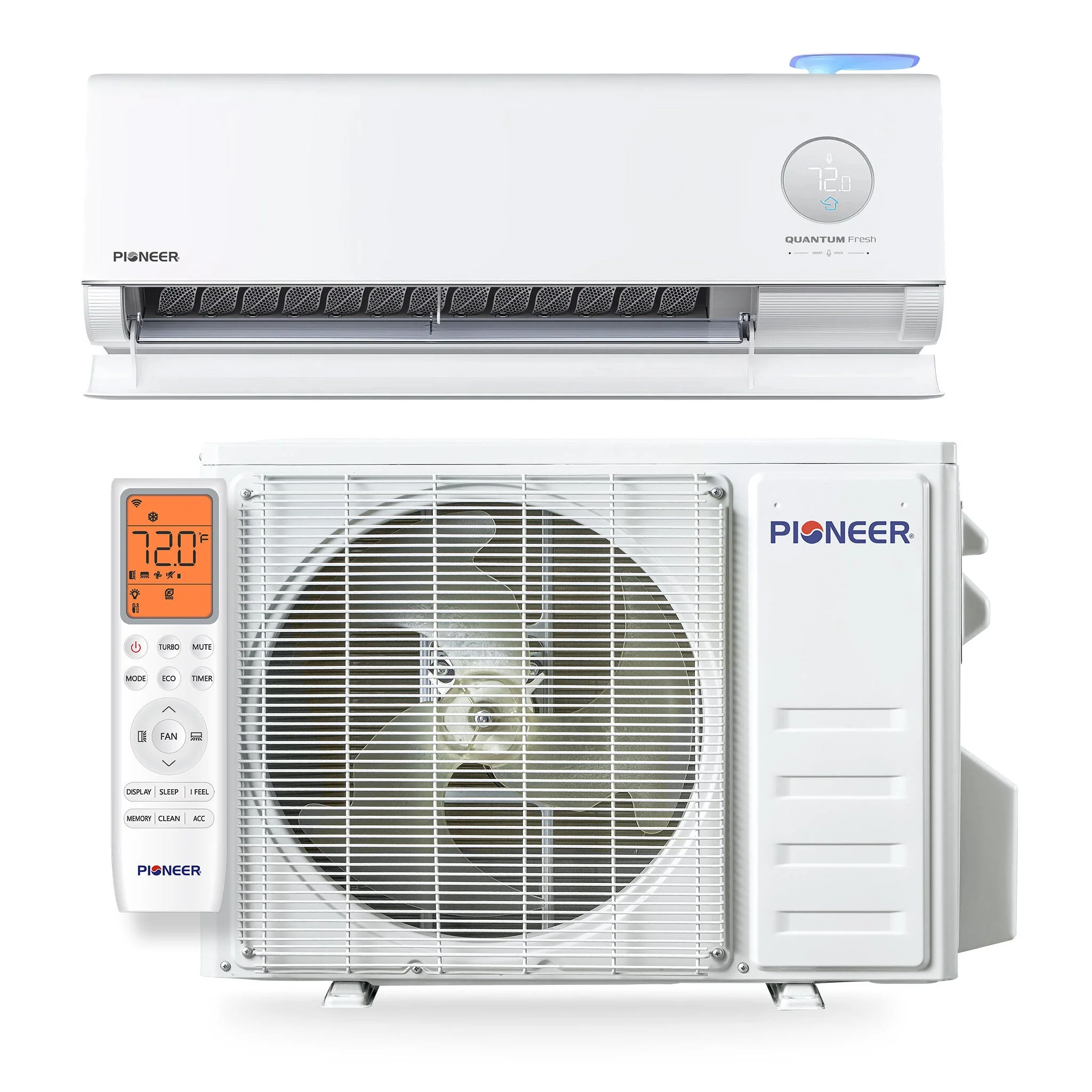 Pioneer® Quantum Fresh™ 12,000 BTU 24 SEER2 High-Wall Ductless Mini-Split Fresh Air Conditioner Inverter Heat Pump Full Set (WYT012GLUI25FV) - Image 8