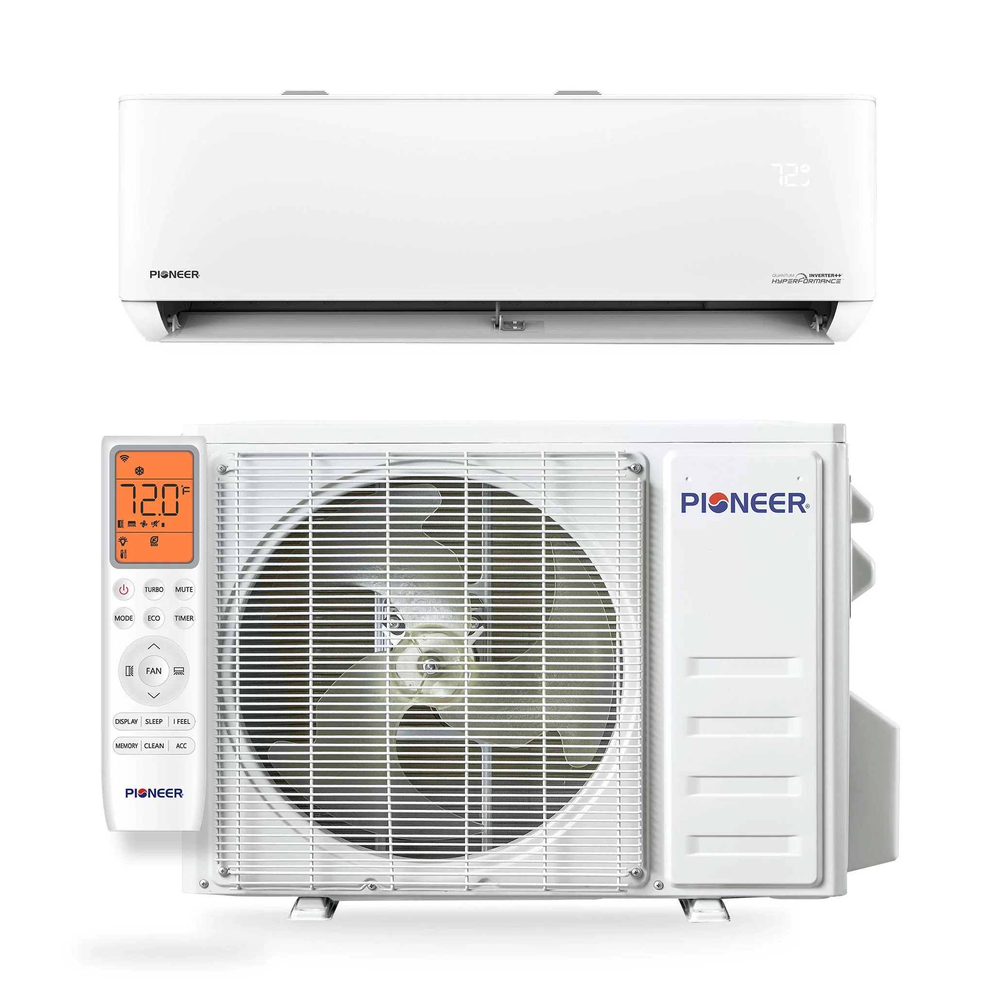 Pioneer® Quantum Hyperformance™ 12,000 BTU 25 SEER2 230V High-Wall Ductless Energy-Star Mini-Split Air Conditioner Inverter Hyper Heat Pump Full Set (WYT012GLSI25RH) - Image 5
