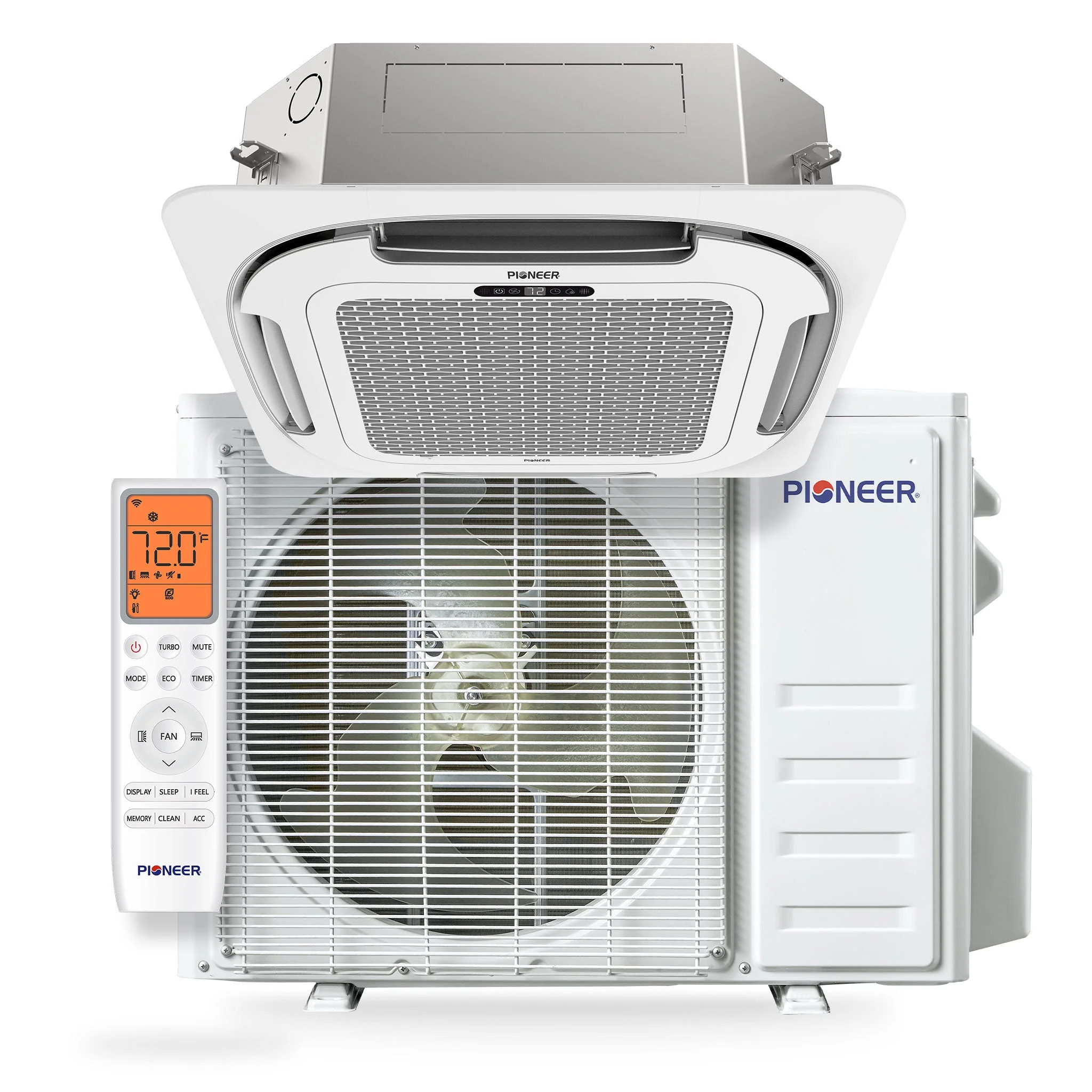 Pioneer® Quantum Ultra™ 18,000 BTU 20.5 SEER2 230V Ceiling Cassette Ductless Mini-Split Air Conditioner Inverter Heat Pump Full Set (CYT018GLSI24RL) - Image 5