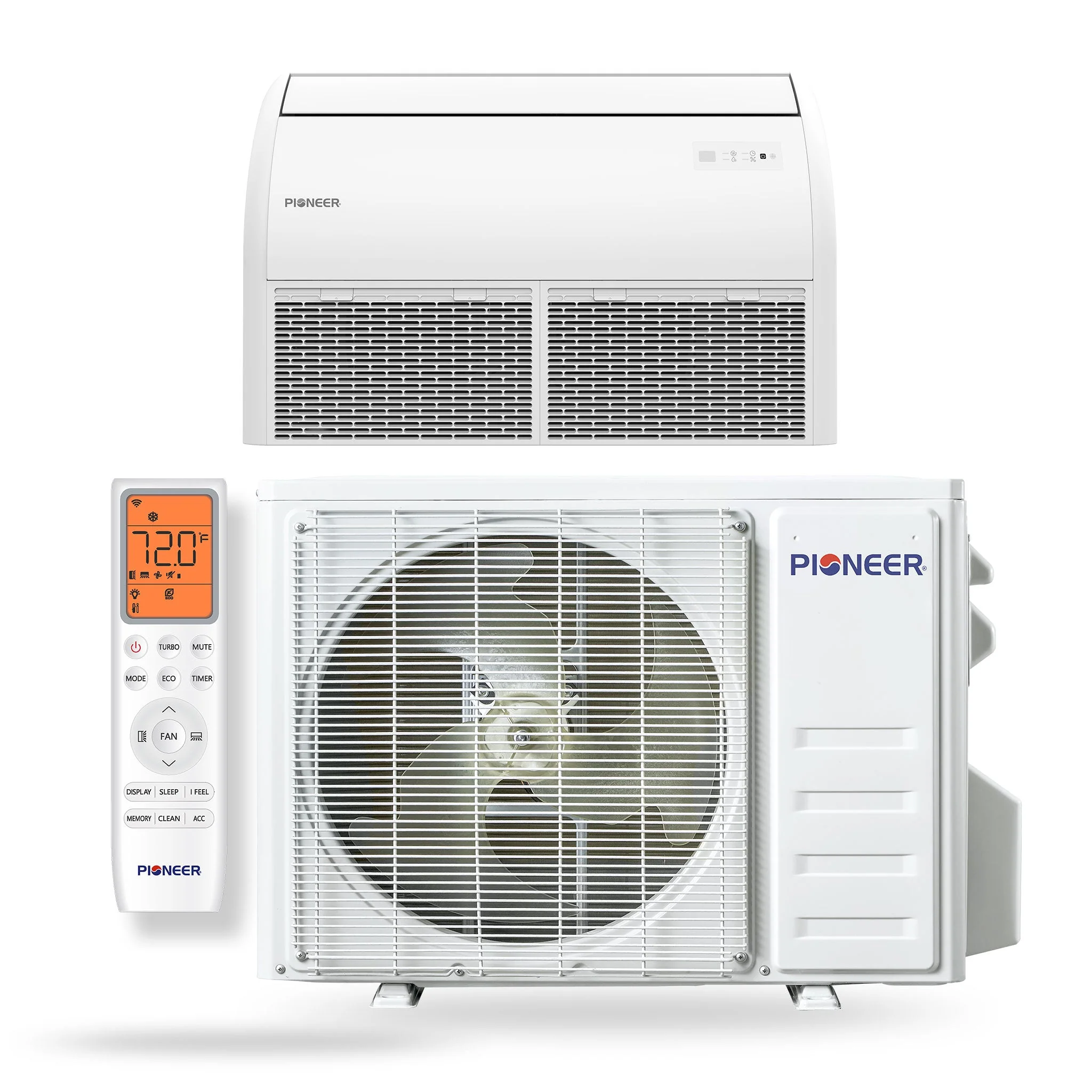 Pioneer® Quantum Ultra™ 24,000 BTU 20 SEER2 230V Floor/Ceiling/Low-Wall Ductless Mini-Split Air Conditioner Inverter Heat Pump Full Set (UYT024GLSI24RL) - Image 5