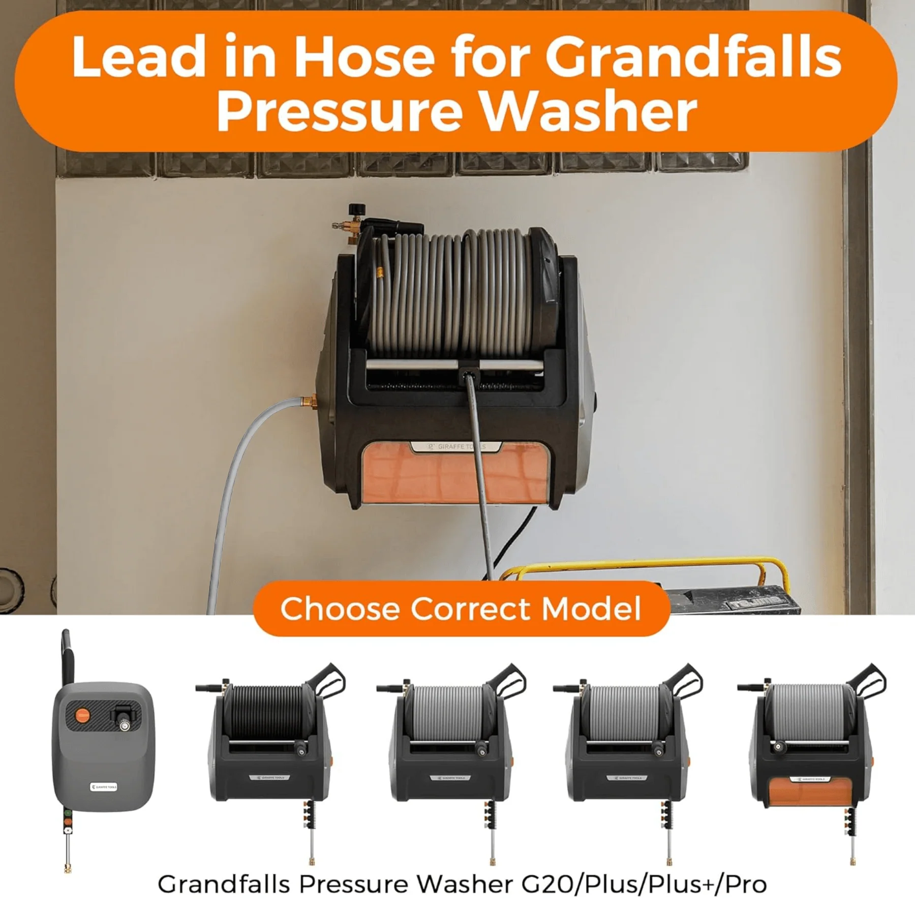 Giraffe Tools Grandfalls 6 Ft. Pressure Washer Leader Hose (P106EWIP) - Image 3