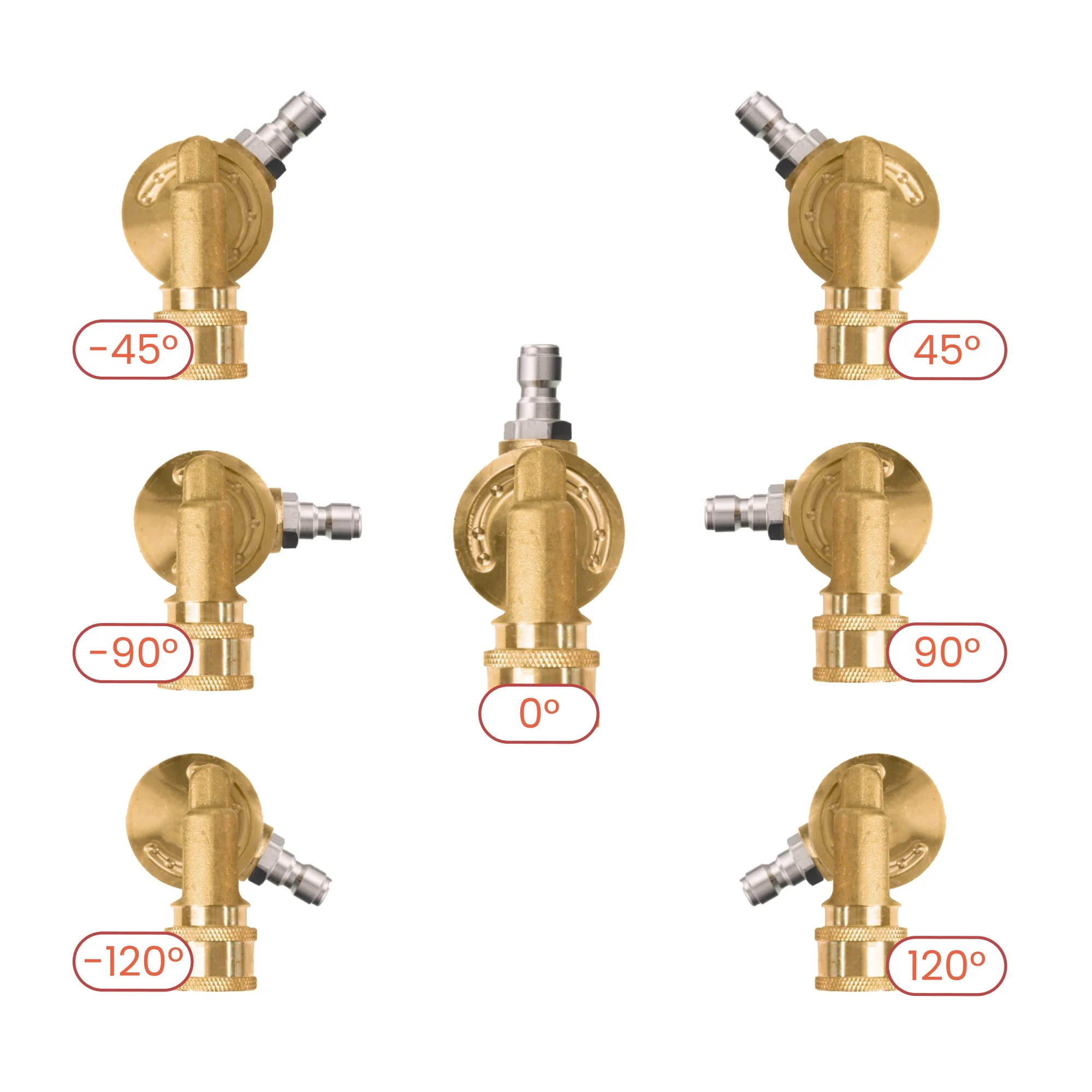 Giraffe Tools Pressure Washer Pivoting Coupler (HP-PIVOTINGCOUPLERWITH7ANGLE) - Image 4