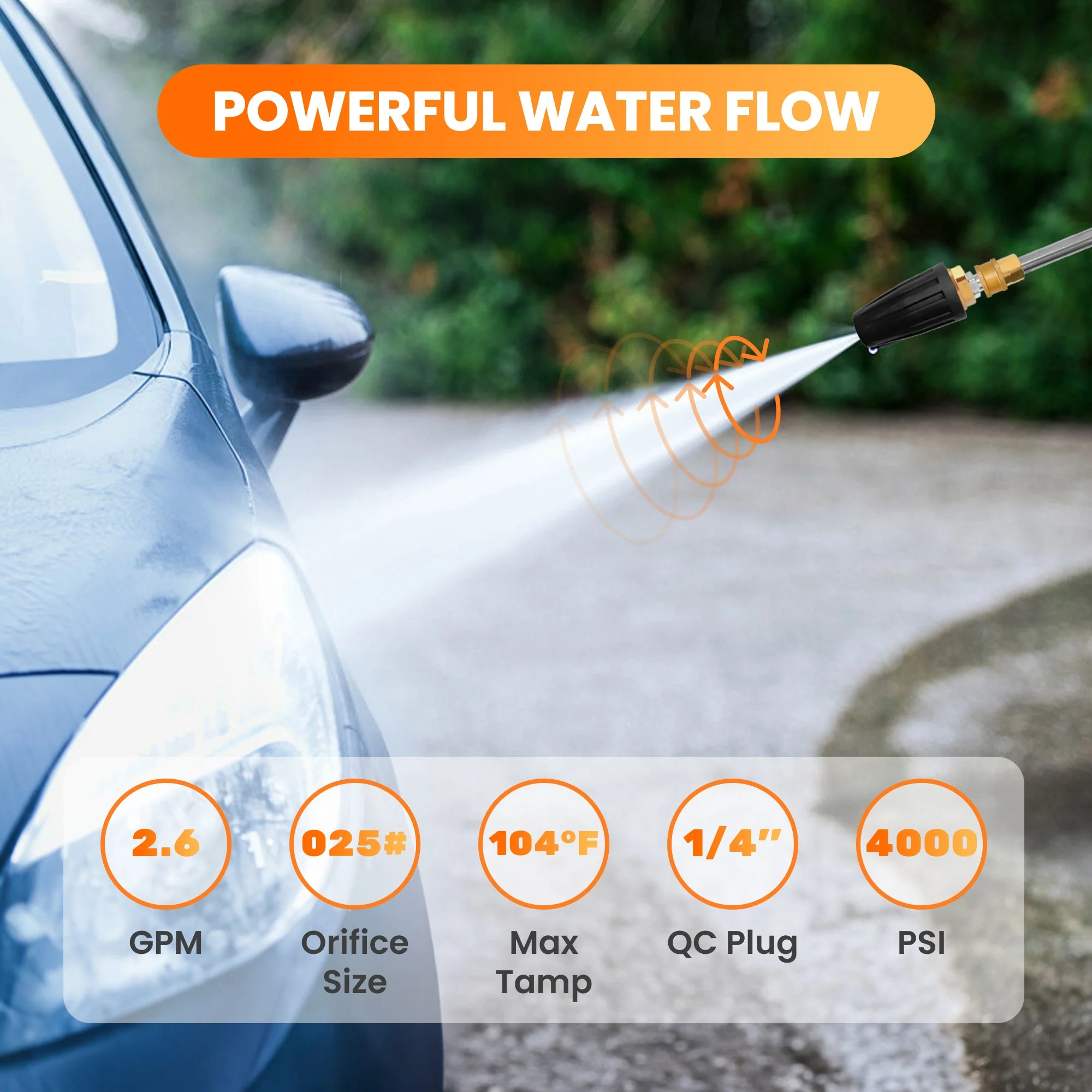 Giraffe Tools Pressure Washer Turbo Nozzle (HP-TURBONOZZLE) - Image 5