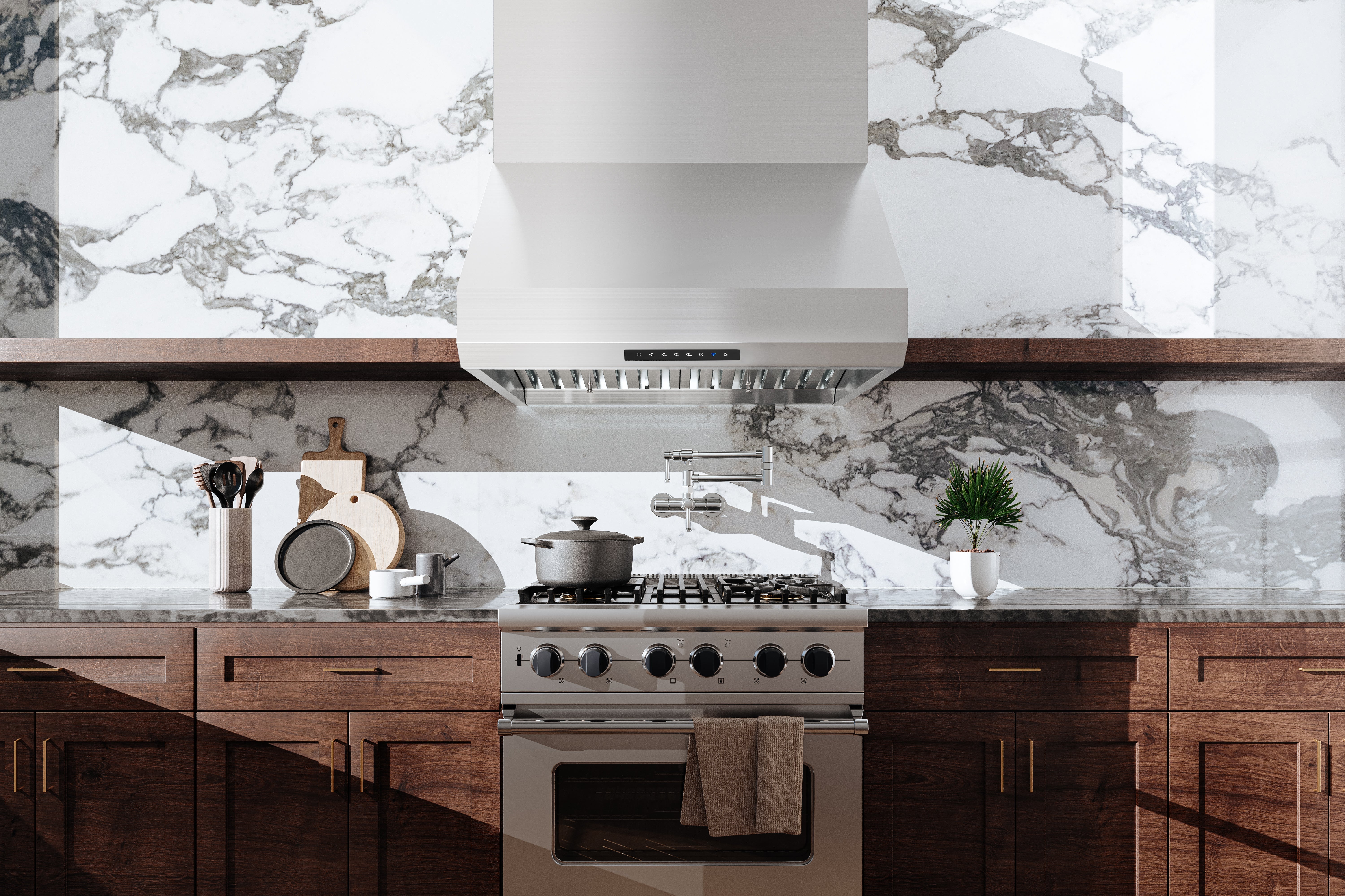 Hauslane 540 CFM Pro-Style Under Cabinet and Wall Mount Range Hood in Stainless Steel (PRO500SS) - Image 3