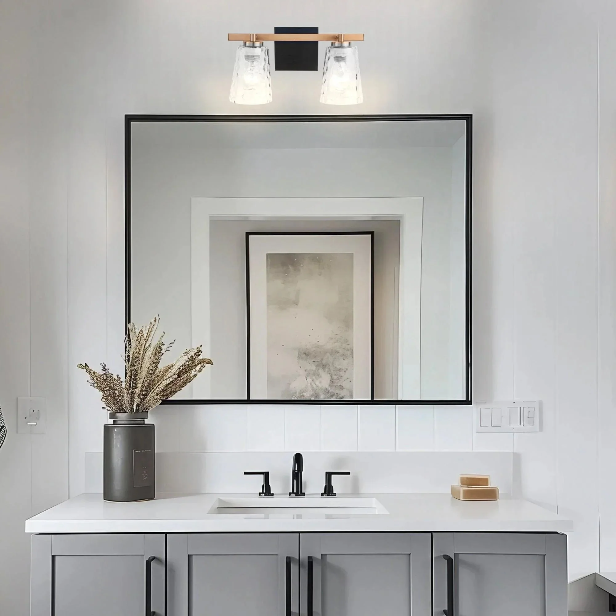 Parrot Uncle Radiance Modern 2-Light Dimmable Vanity Light - Image 2