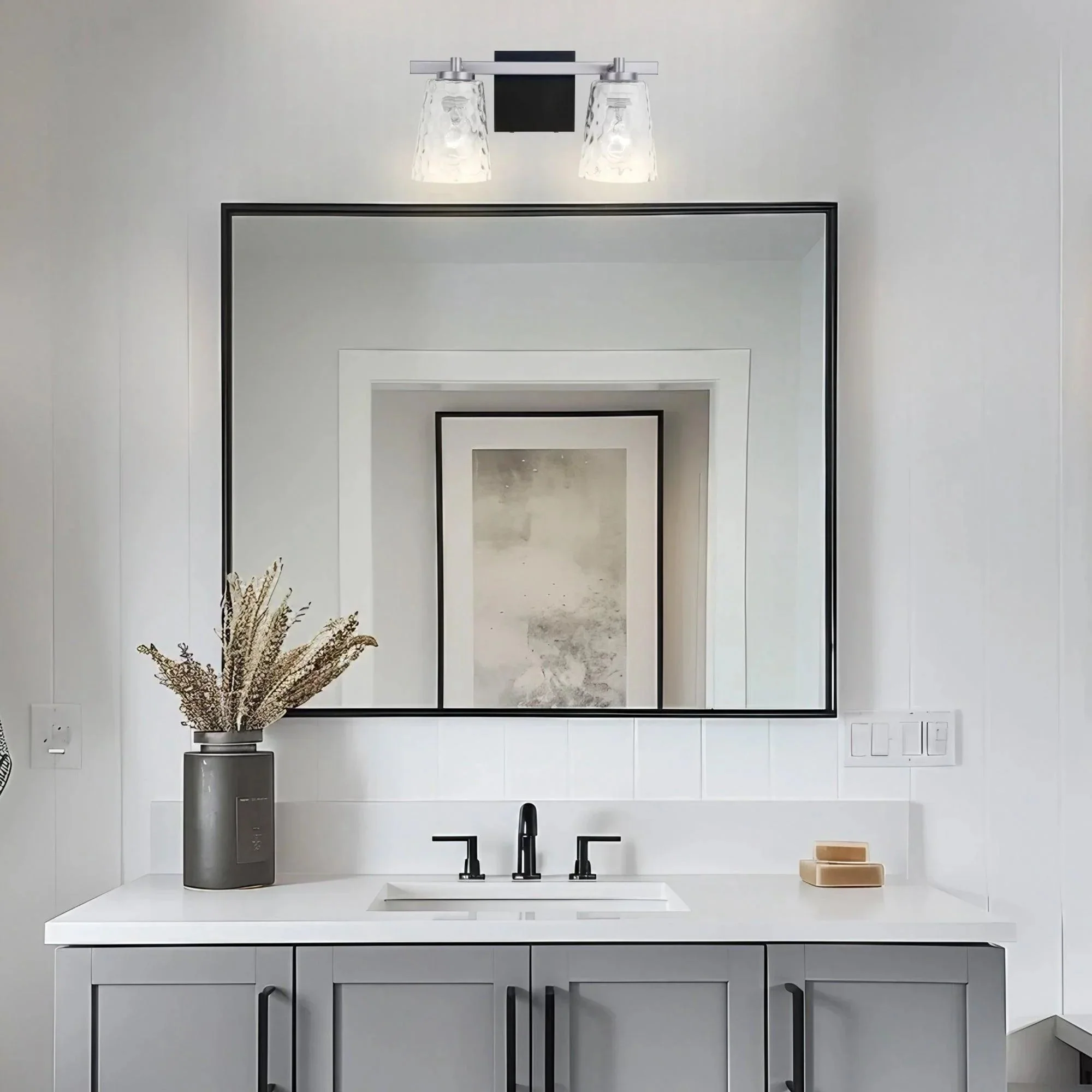 Parrot Uncle Radiance Modern 2-Light Dimmable Vanity Light - Image 6