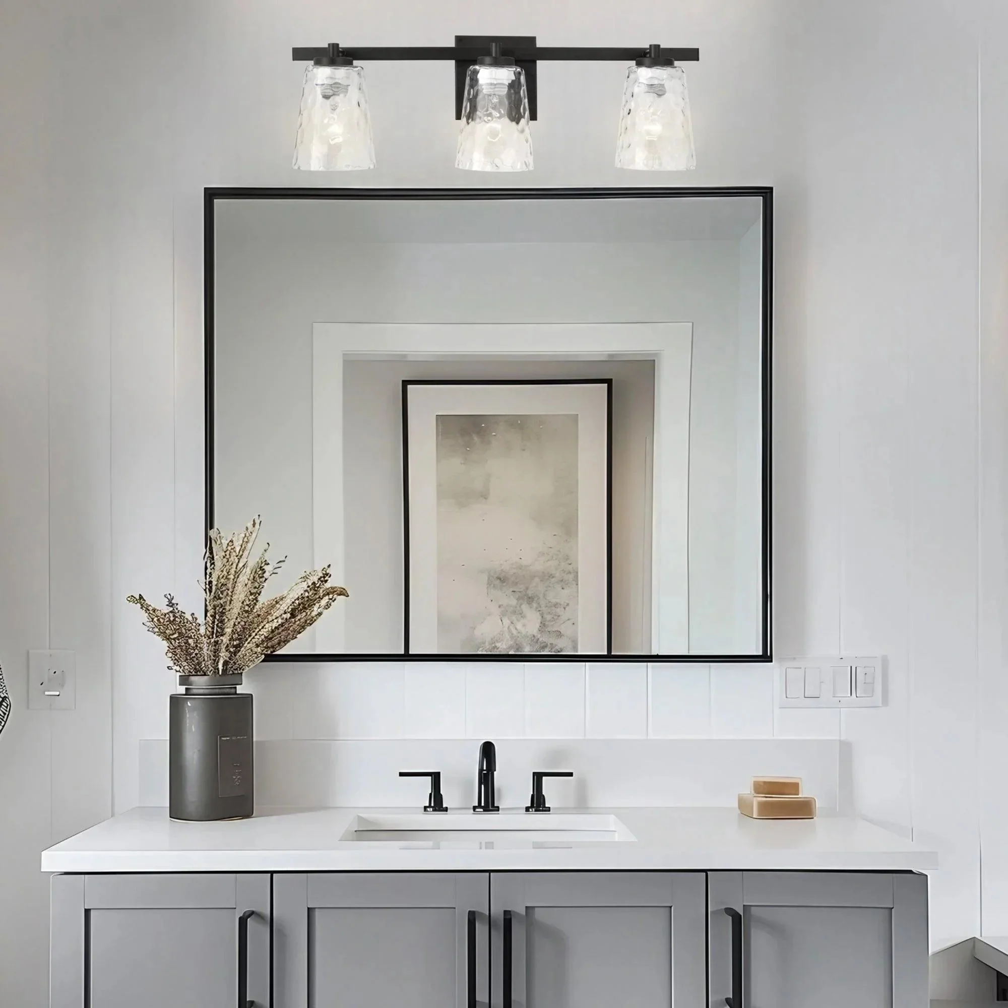 Parrot Uncle Radiance Modern 3-Light Dimmable Vanity Light - Image 2