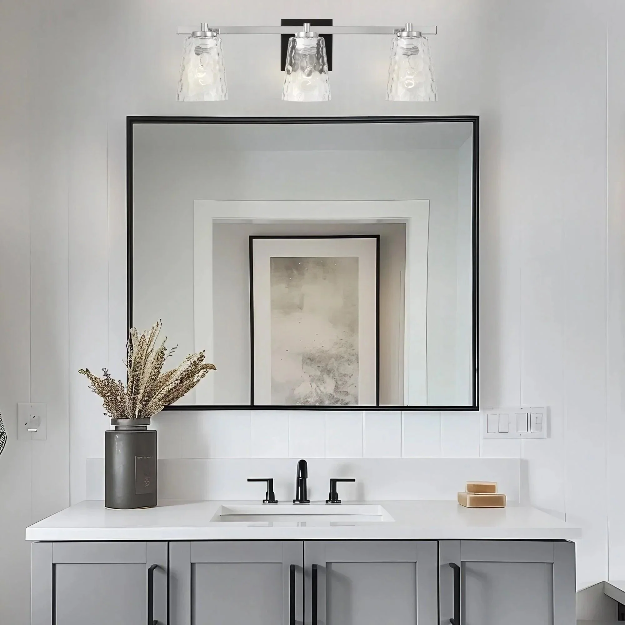 Parrot Uncle Radiance Modern 3-Light Dimmable Vanity Light - Image 5