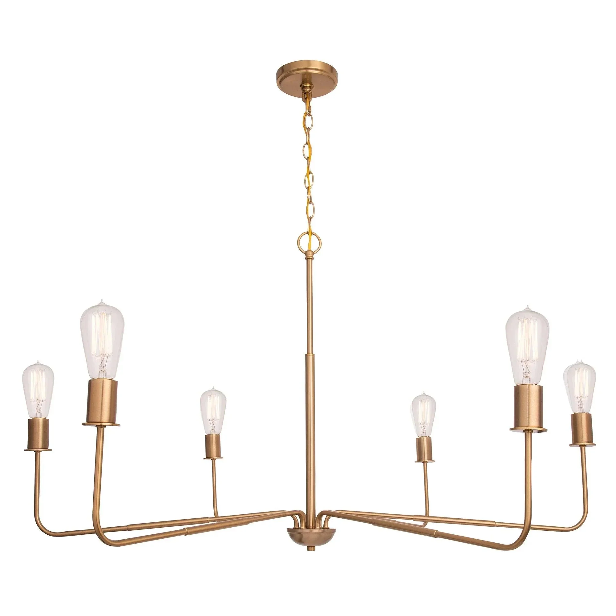 Parrot Uncle Radiant 6-Light Industrial Traditional Dimmable Chandelier - Image 8